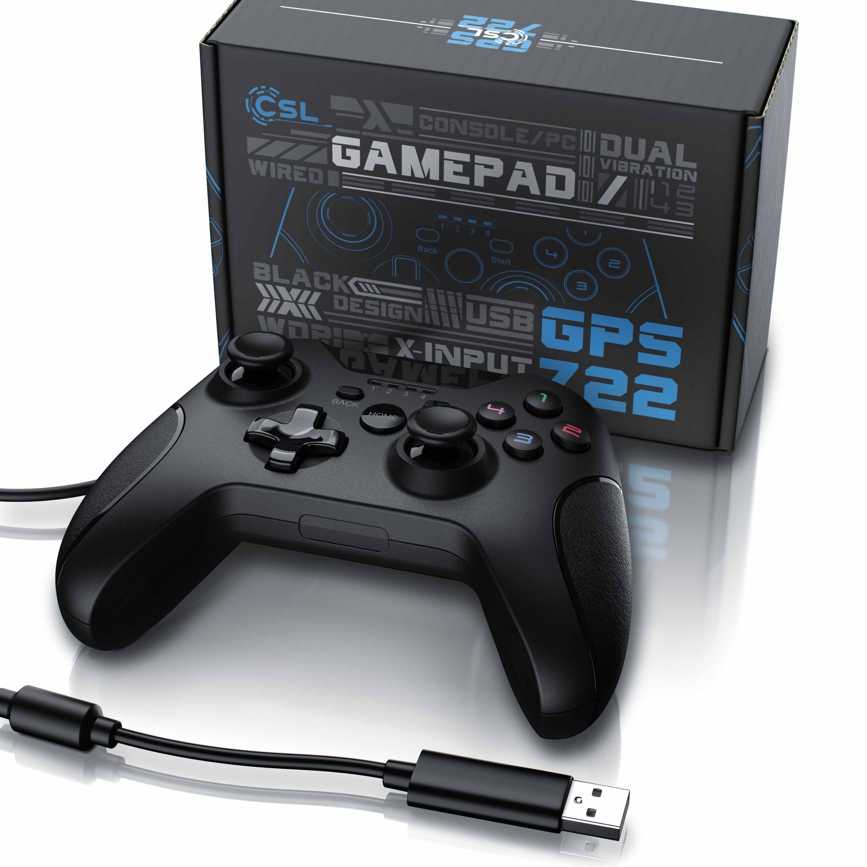 CSL und hochwertige Analogsticks) Gamepad St., Gaming-Controller PS3 für Xbox-Design, (1 im PC