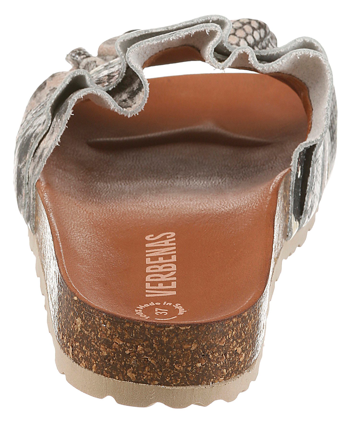 VERBENAS ROCIO Pantolette Sommerschuh, Strandschuh, Urlaubsschuh in Reptil-Optik