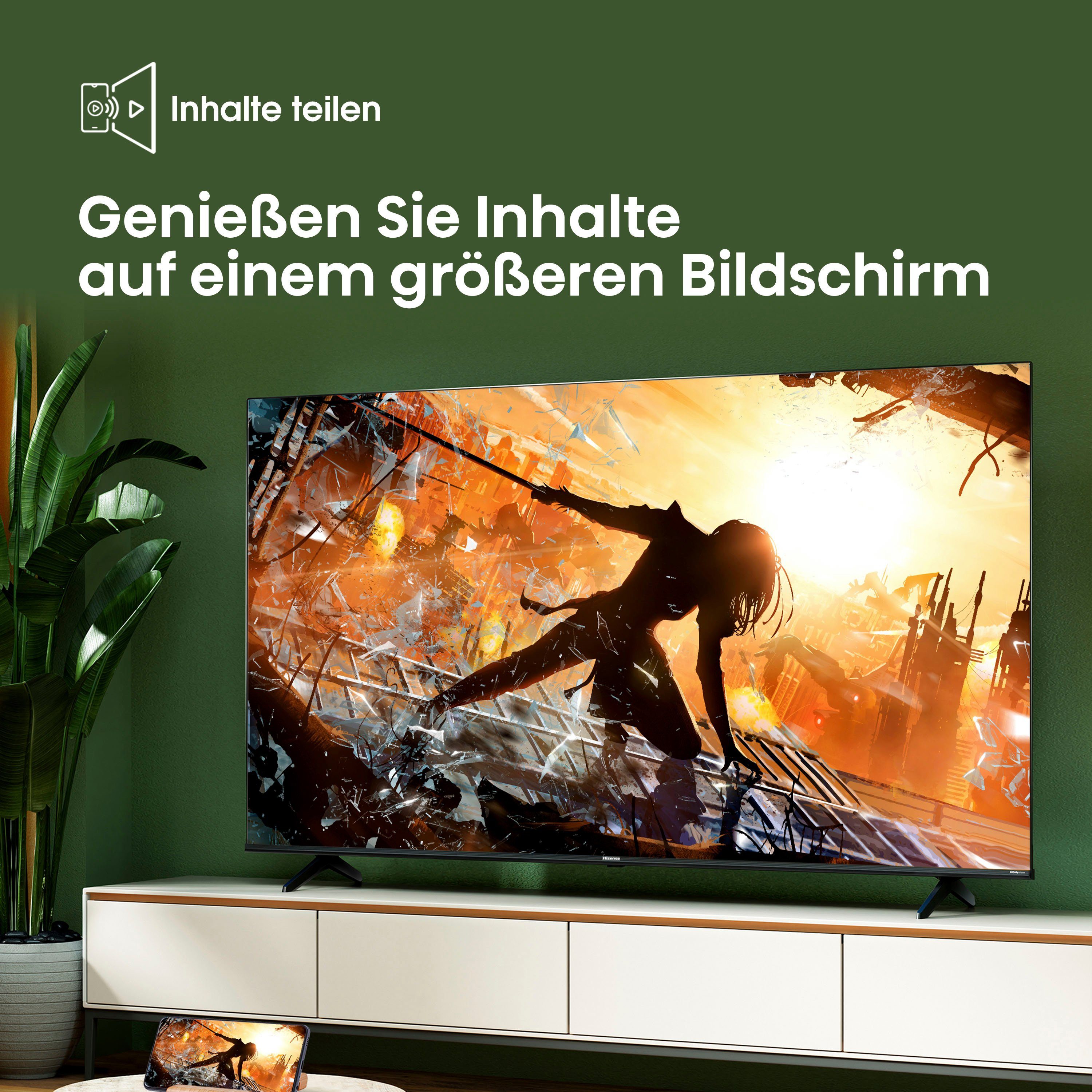 Hisense 58E61KT LED-Fernseher (146 4K DVB-C/S/S2/T/T2) Triple HD, cm/58 Vision, Dolby Zoll, Tuner Ultra Smart-TV, Smart-TV