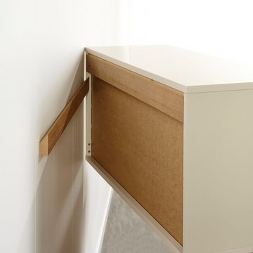 Hammel Furniture Sideboard Mistral Kubus, mit vier Türen, Wandmontage/stehend, Breite: 136 cm