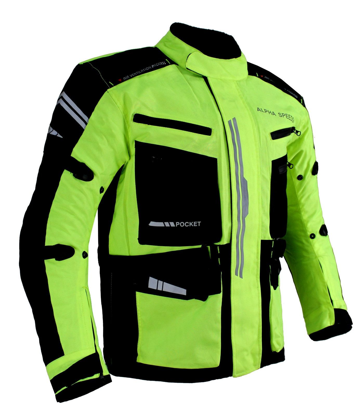 Alpha Speeds Motorradjacke JET PRO, All-Saison Motorradjacke inklusive Prot günstig online kaufen