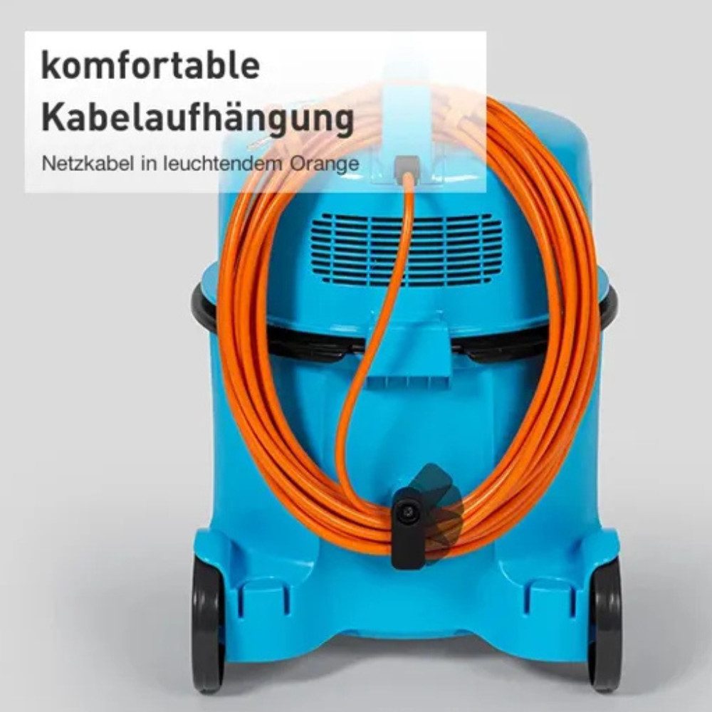 Hitachi Bodenstaubsauger CV-400 PRO LB, beutellos, 7,5L Tank, HEPA, 13m Radius, 880 W, beutellos, 13 m Aktionsradius, Möbel- und Kantenschutz, 7,5 Liter Staubtank