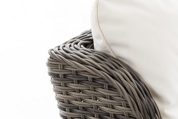 CLP Gartensessel »Verstellbarer Sessel Breno inkl. Fußhocker«, aus Polyrattan geflochten