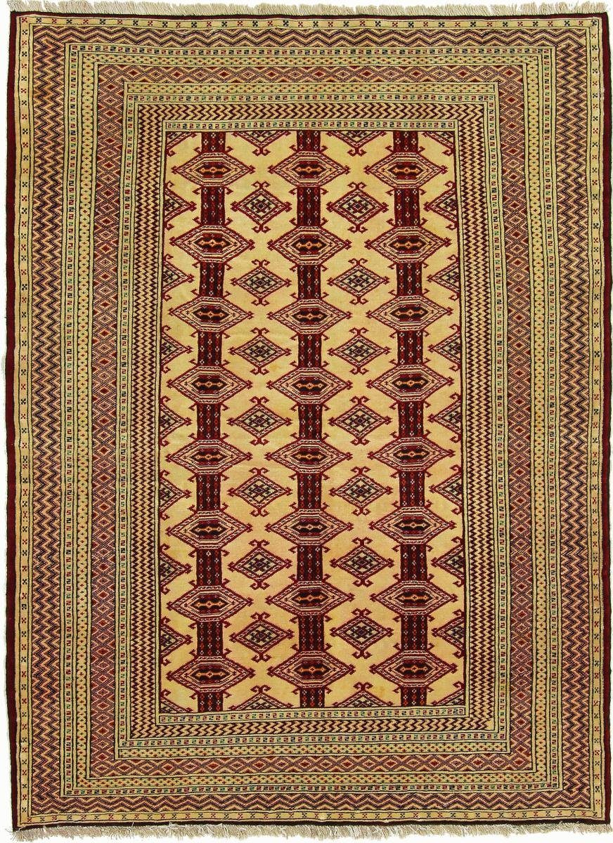Orientteppich Turkaman 120x169 Handgeknüpfter Orientteppich / Perserteppich, Nain Trading, rechteckig, Höhe: 6 mm