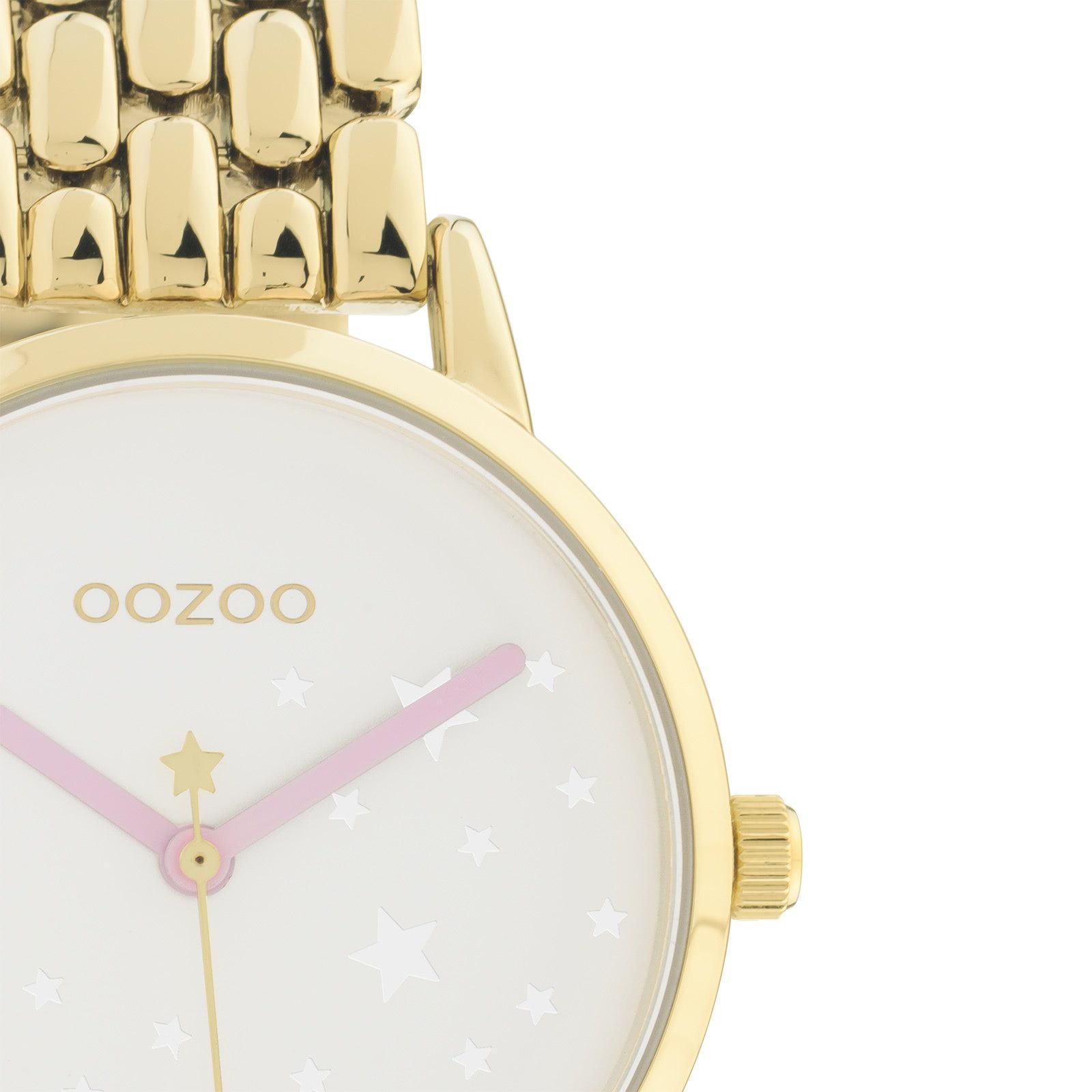 OOZOO Quarzuhr Oozoo Damen Armbanduhr Timepieces, (Analoguhr), Damenuhr rund, mittel (ca. 34mm) Edelstahlarmband, Elegant-Style