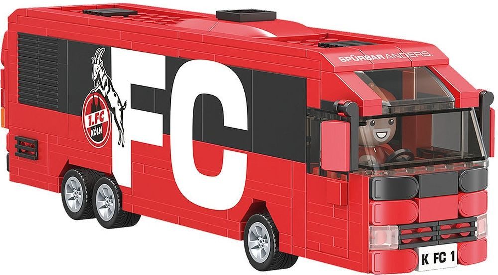1. FC Köln Plüschfigur Bausatz Mannschaftsbus
