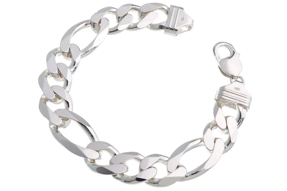 Silberkettenstore Silberarmband Figarokette Armband 13mm - günstig online kaufen