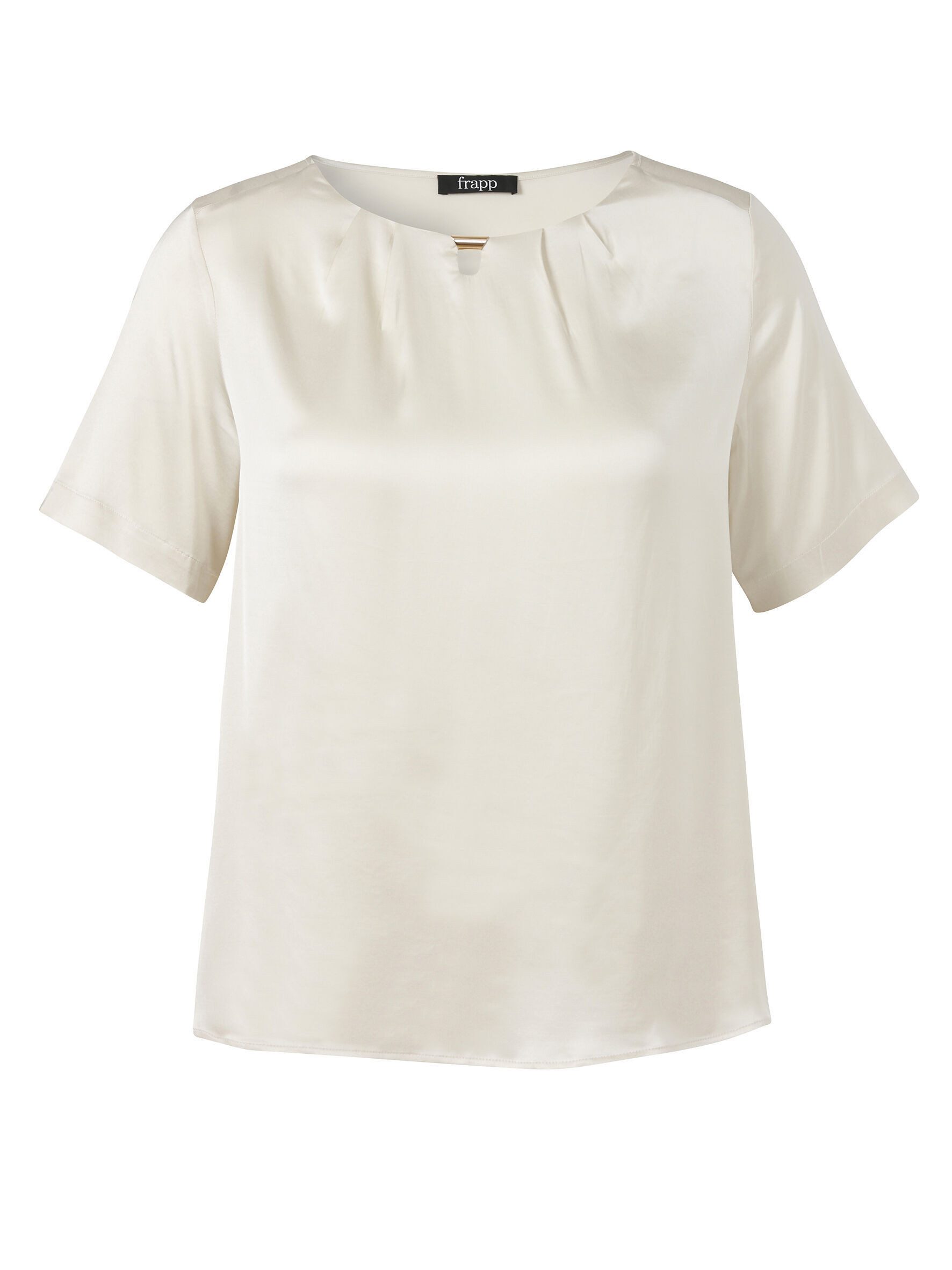 FRAPP Kurzarmbluse (1-tlg) Große Größen