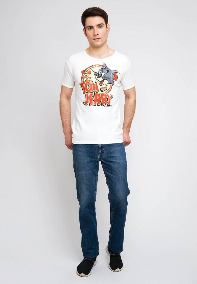 Tom & T-Shirt Logo Jerry-Print Jerry & mit Tom - LOGOSHIRT