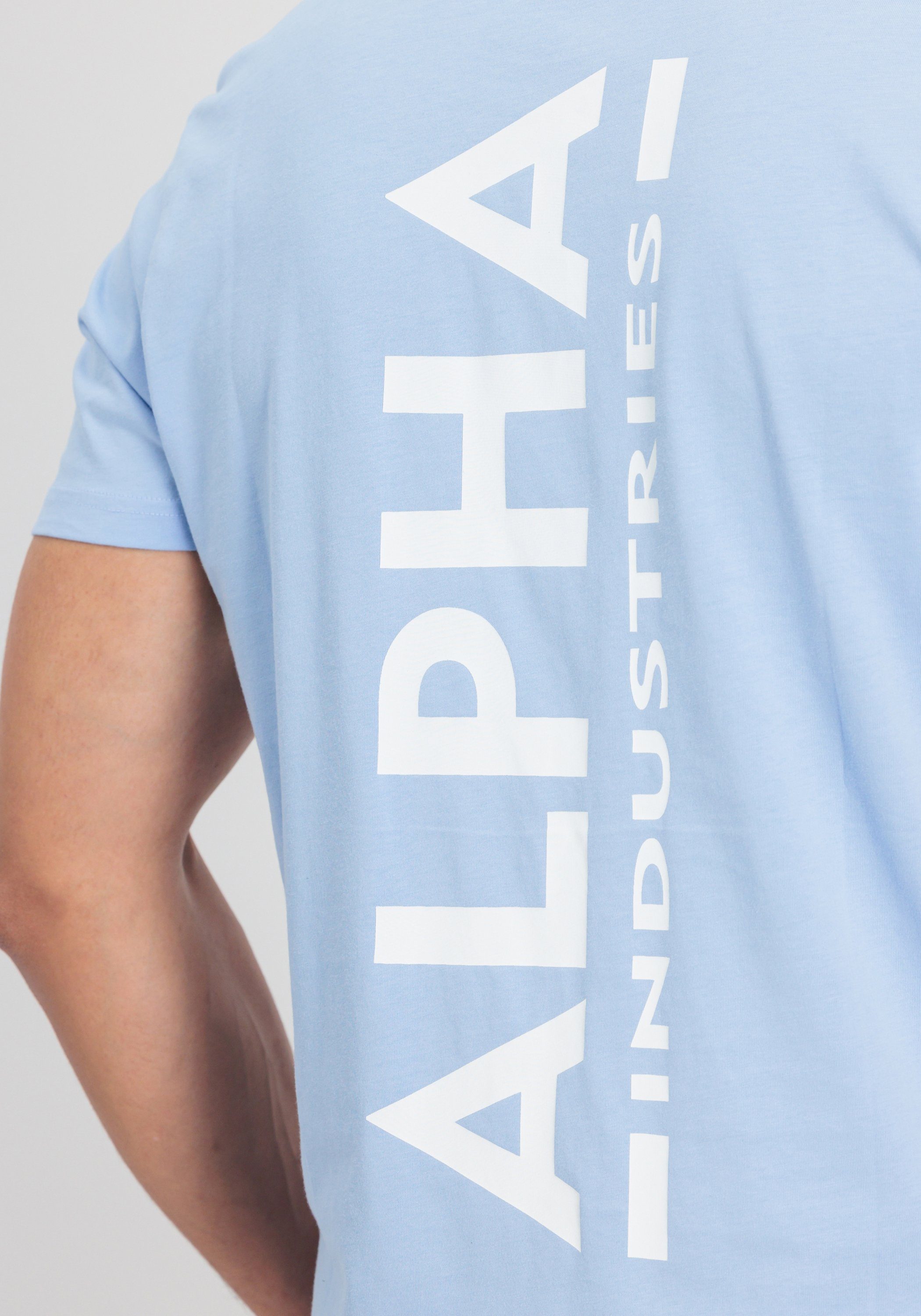 Alpha Men T-Shirt light Backprint T-Shirts blue Industries Alpha T - Industries