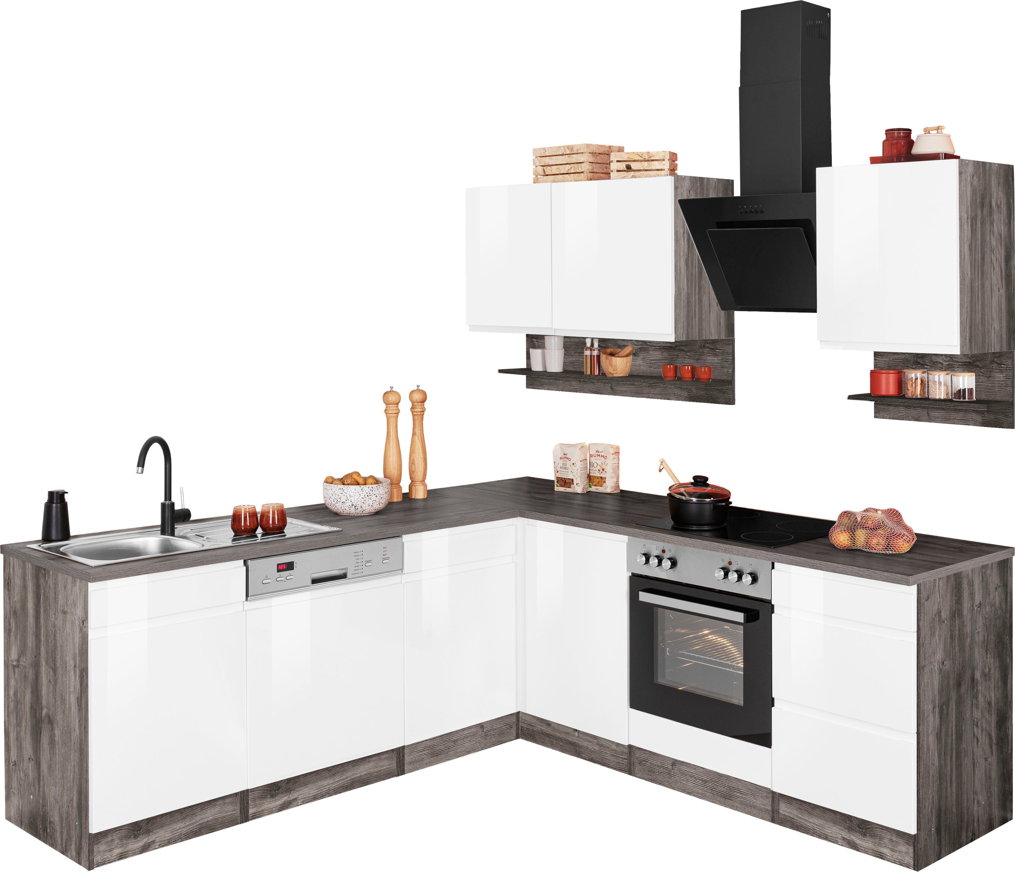 KOCHSTATION Winkelküche "KS-Virginia" Stellbreite 220/220 cm, wahlweise mit günstig online kaufen