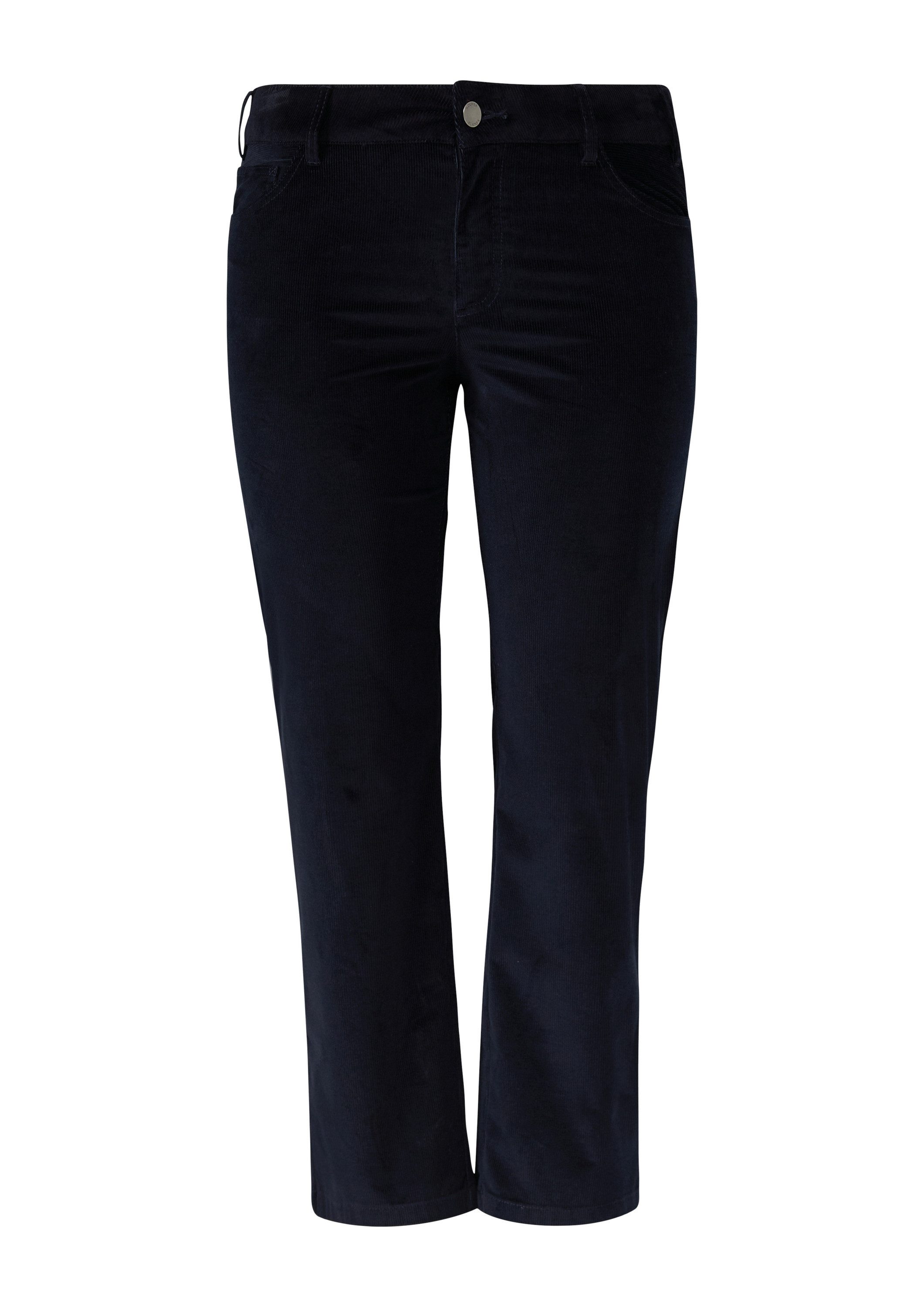 s.Oliver Chinos Hose Cordhose / Straight Fit / Mid Rise / Straight Leg günstig online kaufen