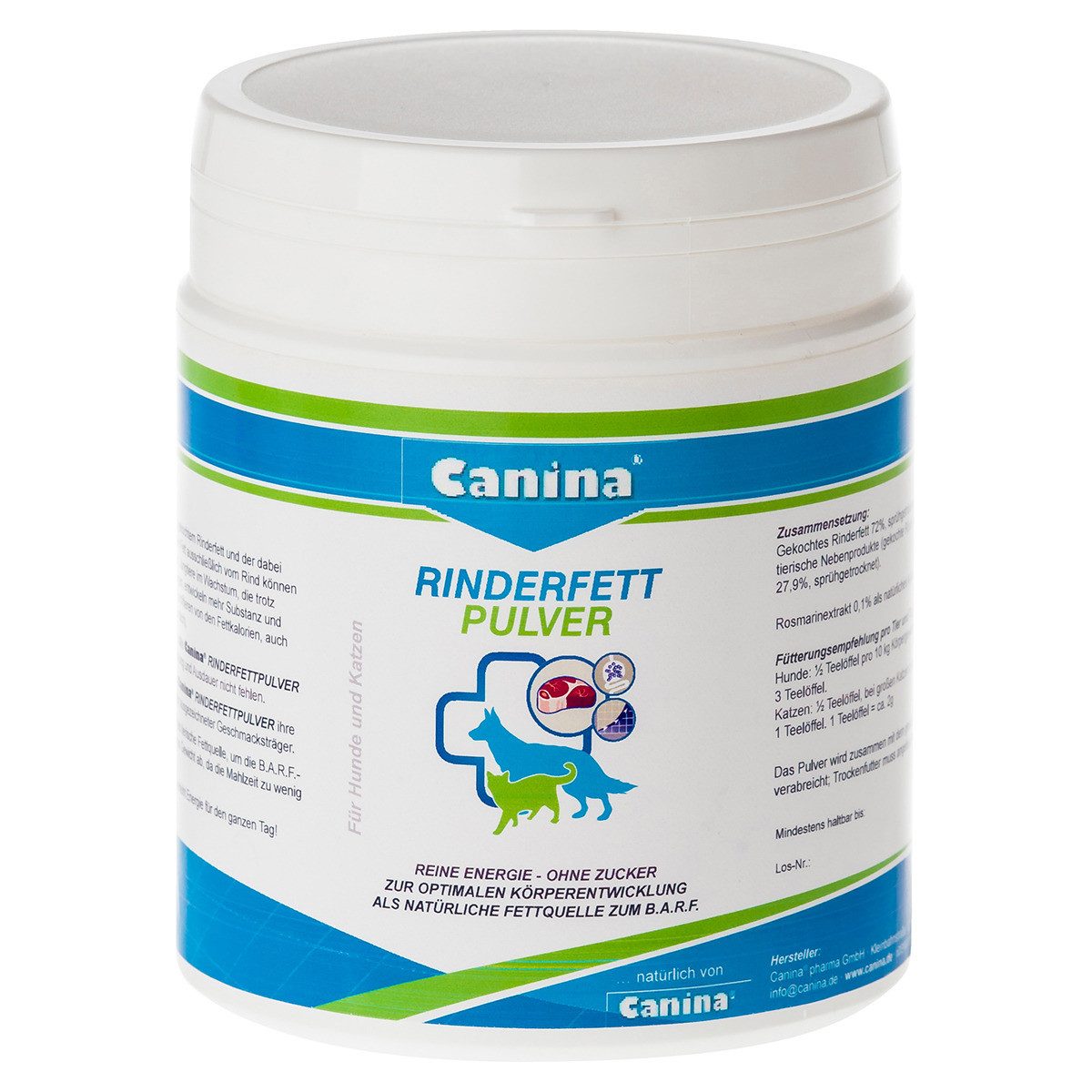 Canina Rinderfett Pulver für Katzen 250 g, Nahrungsergänzungsmittel für: Katze
