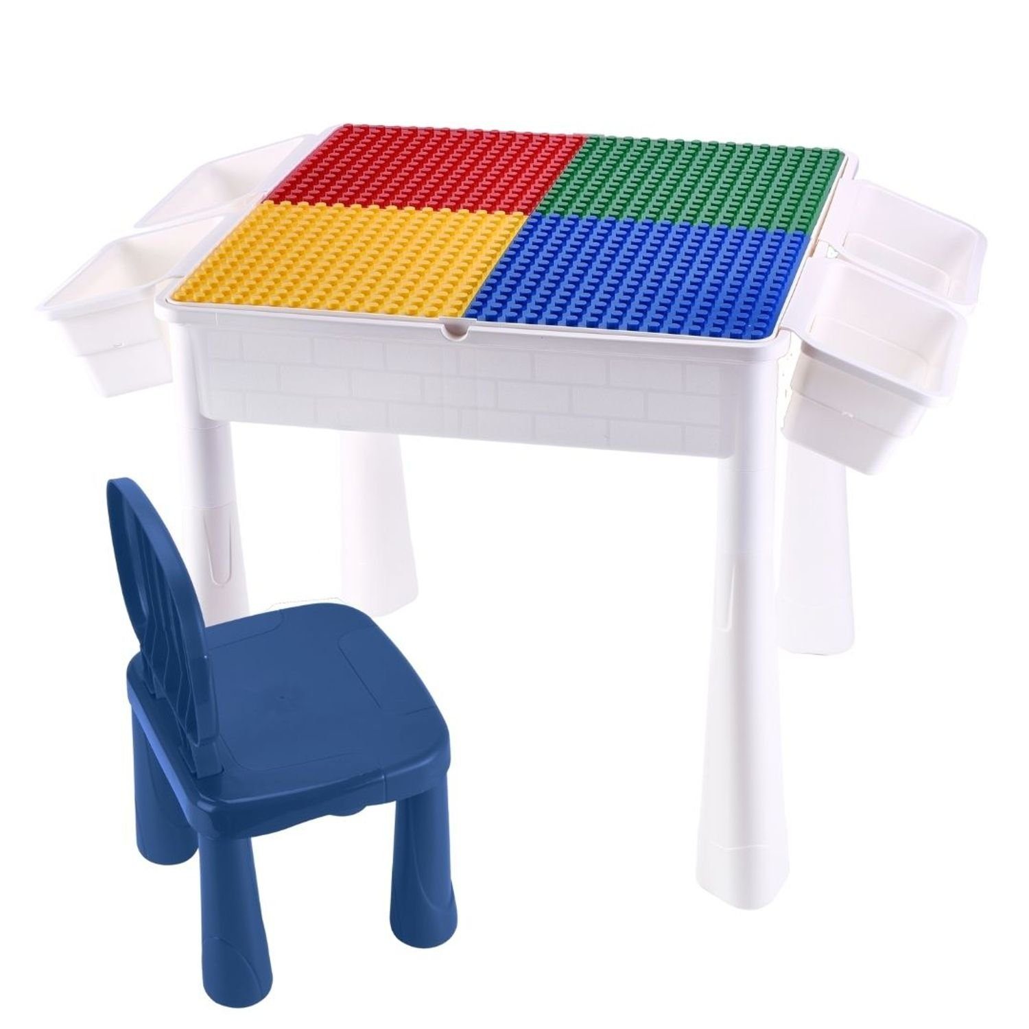 Coemo Spieltisch SASCHA, Spieltisch mit Stuhl Kindertisch Maltisch Wasserspieltisch Kunststoff
