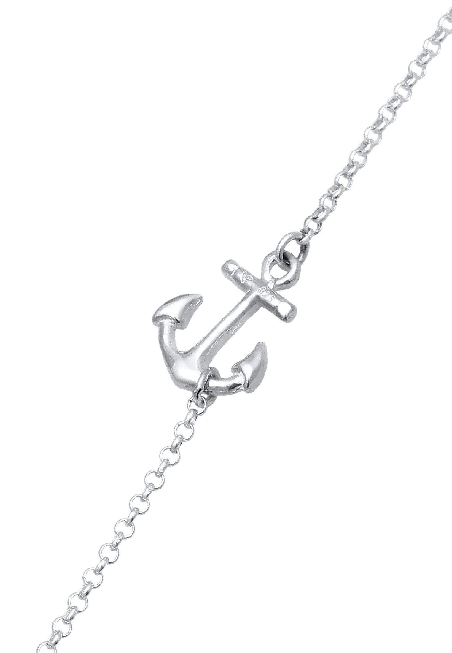 Elli Fußkette Anker Symbol Maritim 925 Silber, Anker