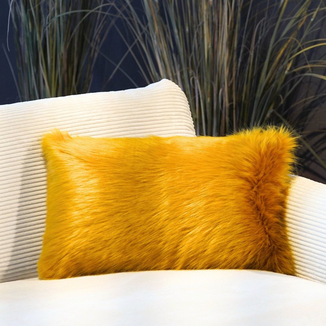 REALLaxx Dekokissen Kenia, 40 x 60 cm, Kissenbezug mit Füllung, Kunstfell, günstig online kaufen