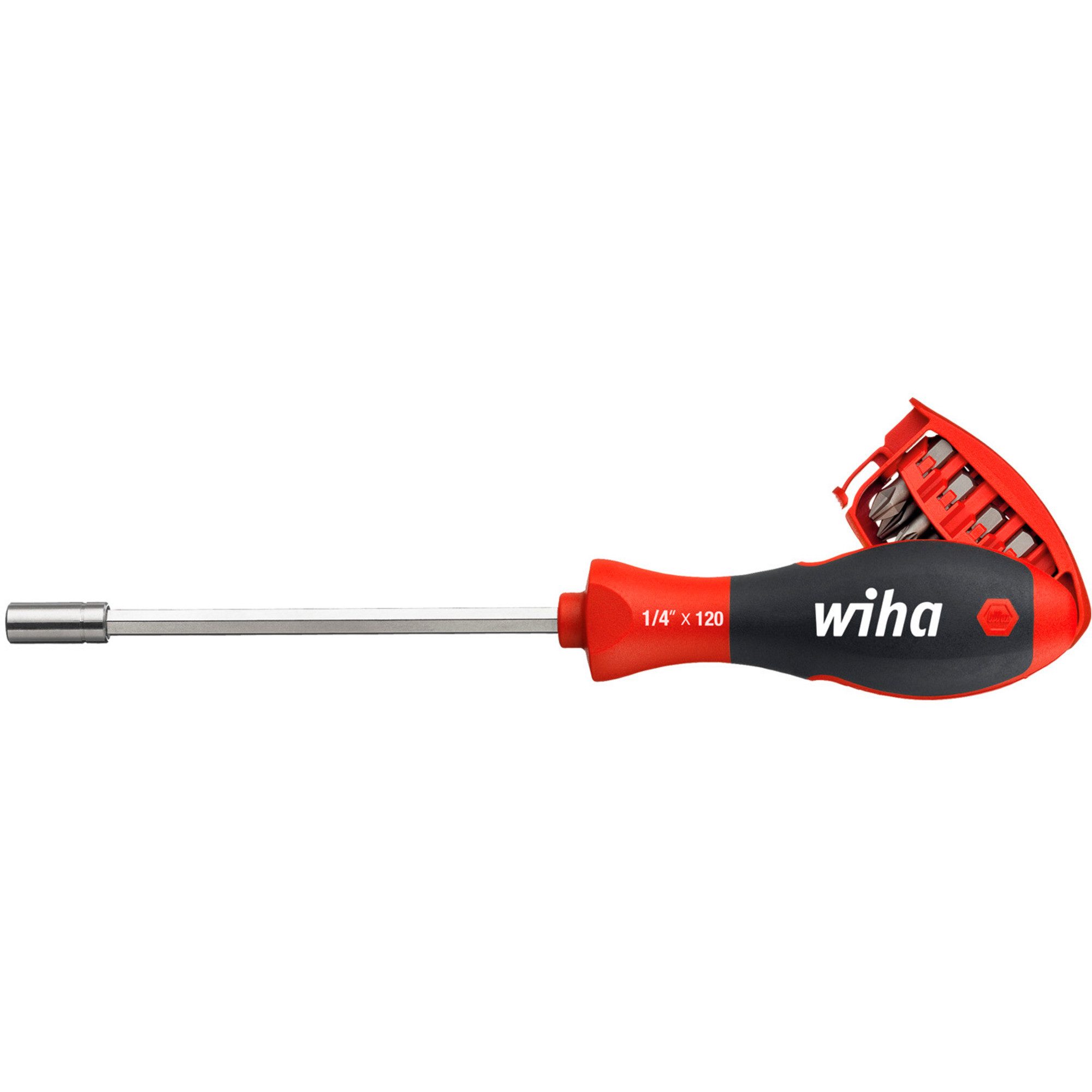 Wiha Schraubendreher Wiha Schraubendreher 1/4", mit Bit-Magazin