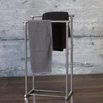 baario Handtuchständer Handtuchständer STENAY freistehend, Metall Design Handtuchhalter ohne bohren
