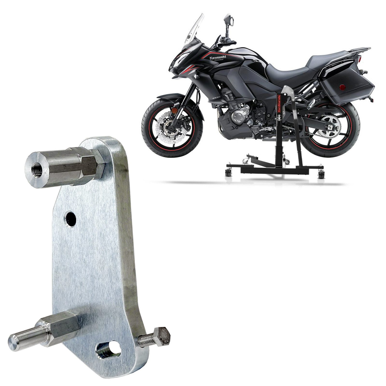 Motorradheber Adapterplatte für # Power Classic / Evo für Kawasaki Versys 1000 12-24
