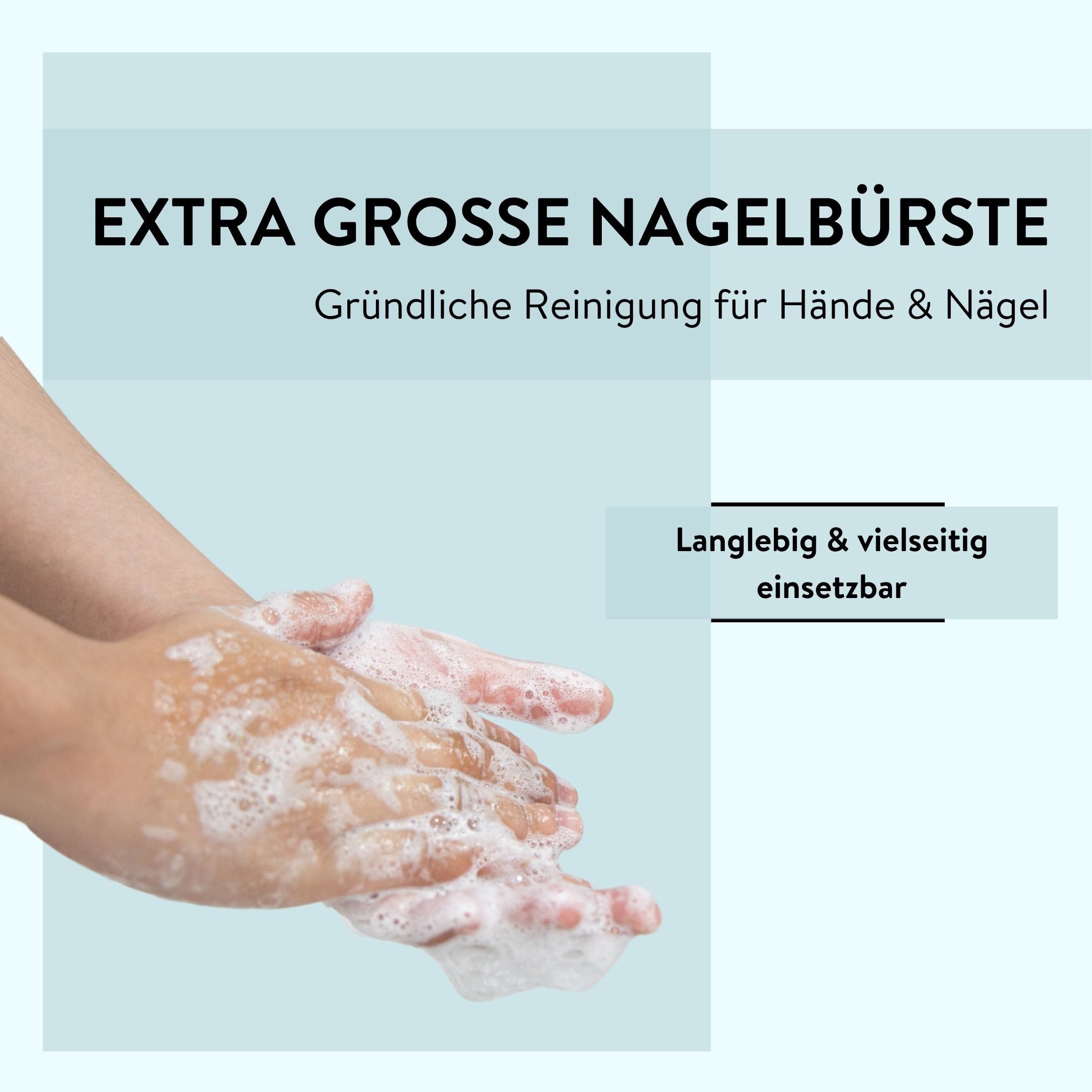 PARSA Beauty Nagelbürste PARSA Beauty Nagelbürste breit transparent – doppelseitig & hygienisch