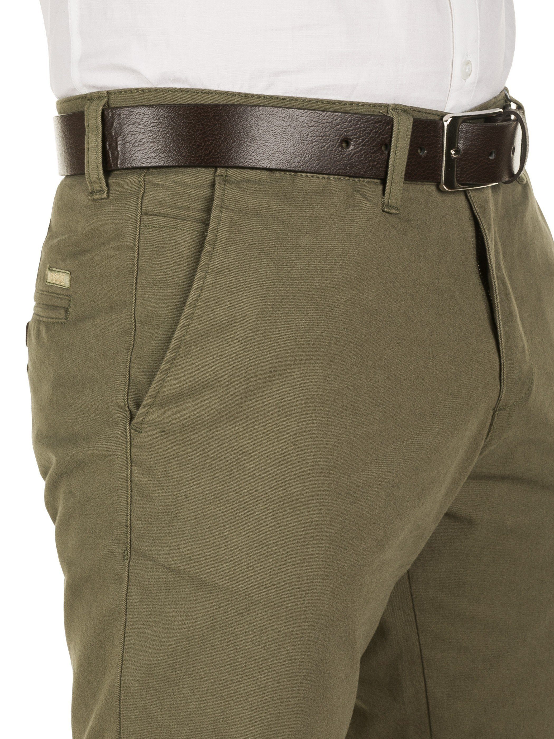 Chinohose Kyle Chino-Hose mit Gürtel