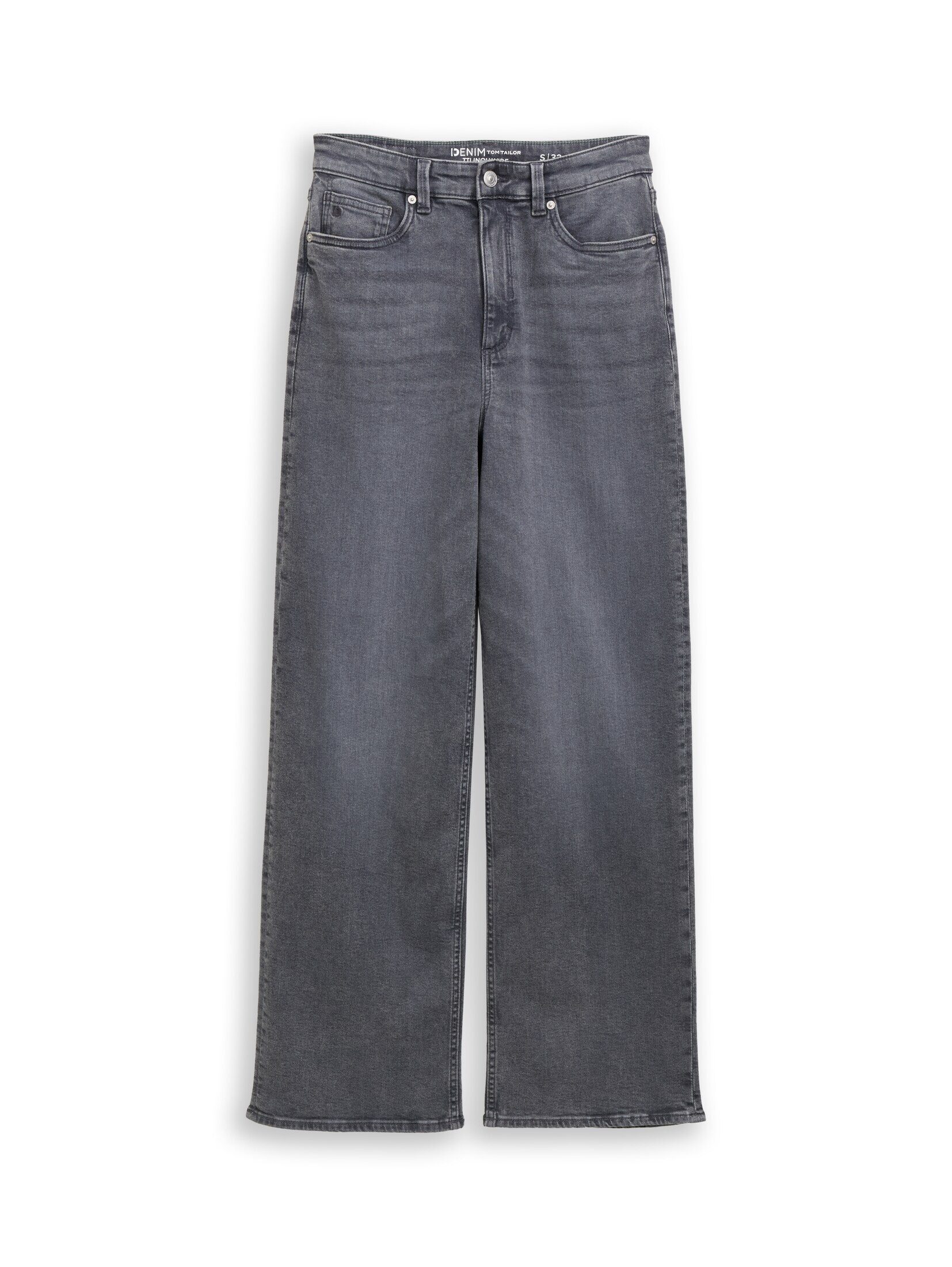 used mid stone grey denim