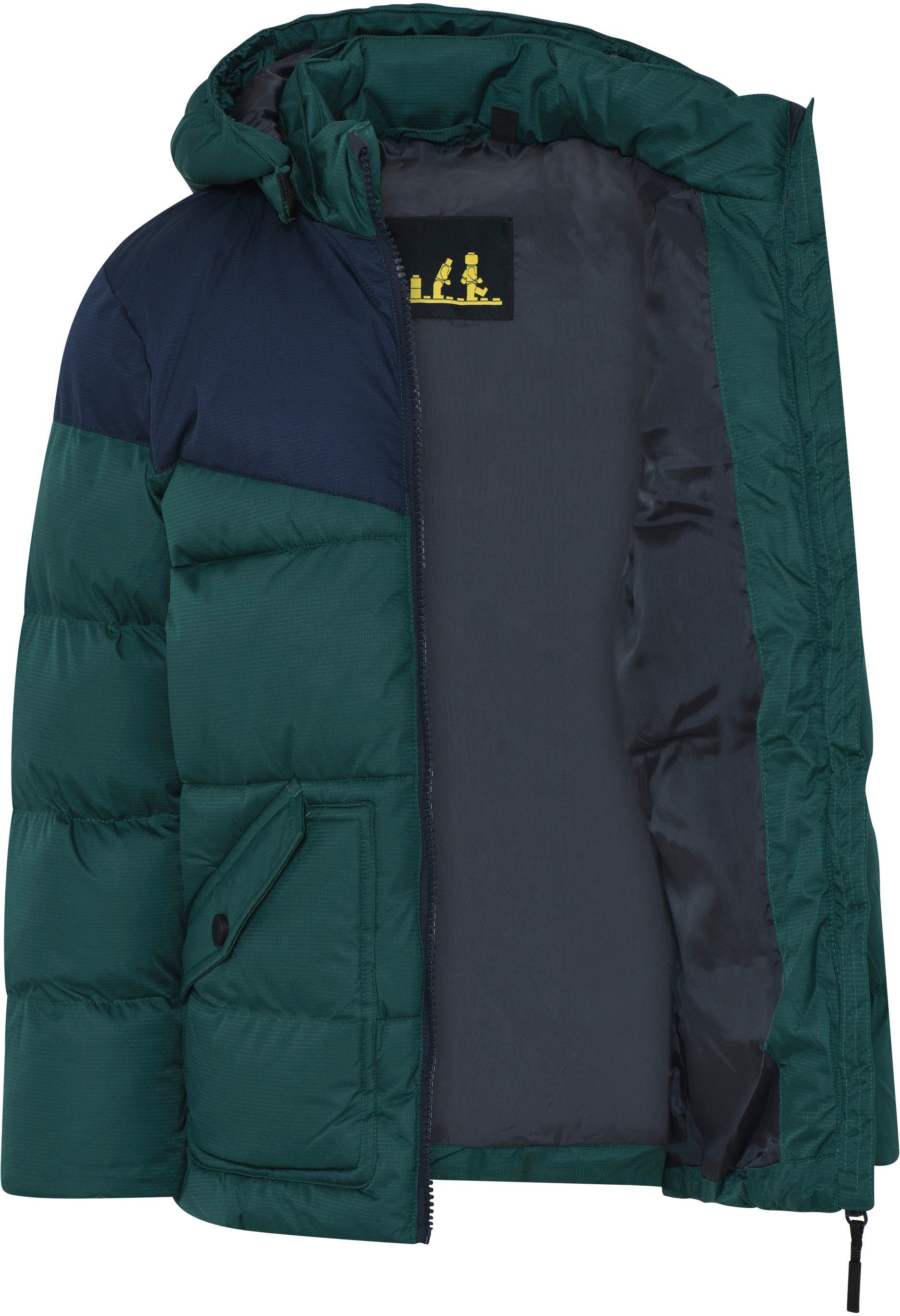 LEGO® Wear Regenjacke mit green dark Logo-Badges