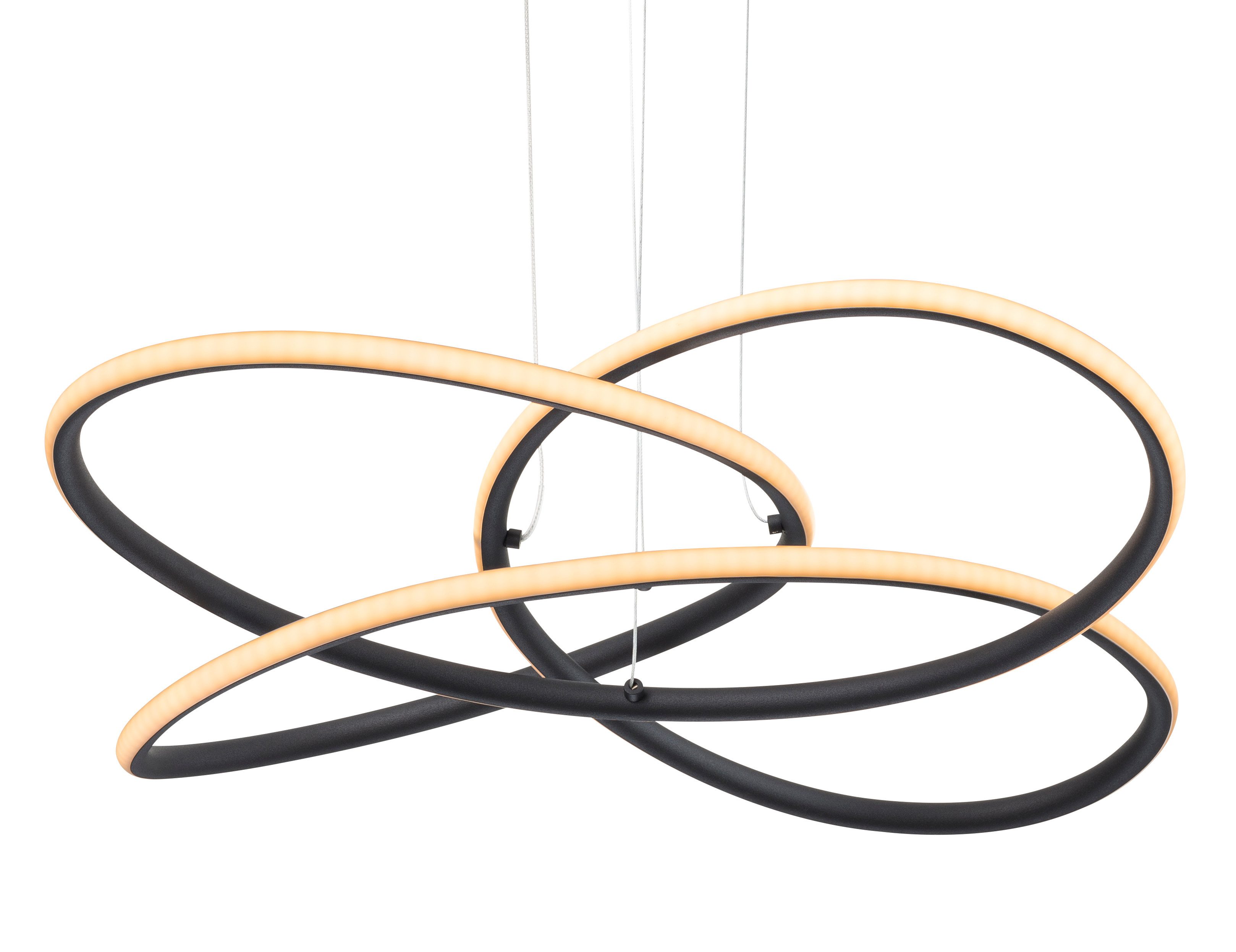 GLOBO LIGHTING LED Pendelleuchte PANDA, LED fest integriert, Warmweiß, Hängelampe/Hängeleuchte/Wohnzimmer/Esstisch/elegant