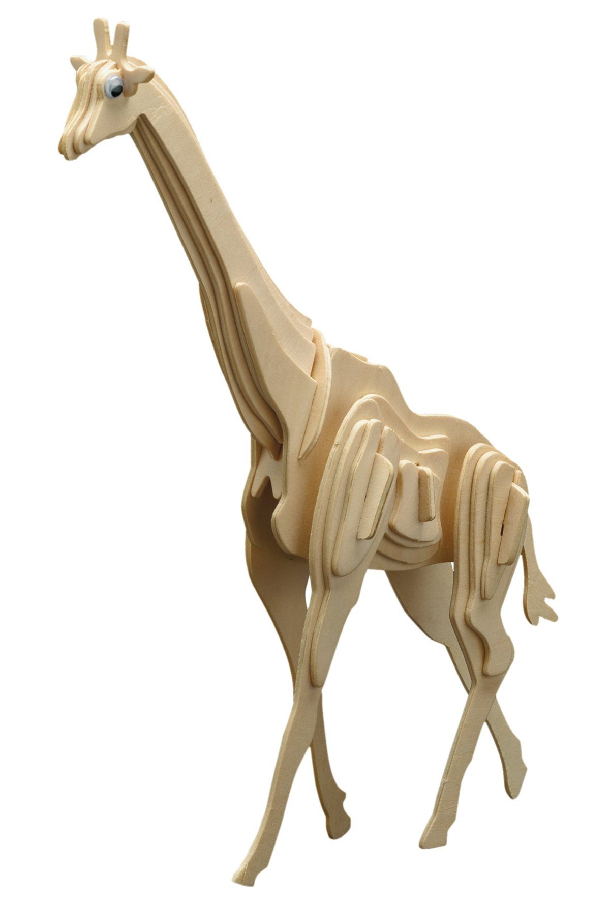 Pebaro 3D-Puzzle Holzbausatz Giraffe, 859/4, 38 Puzzleteile