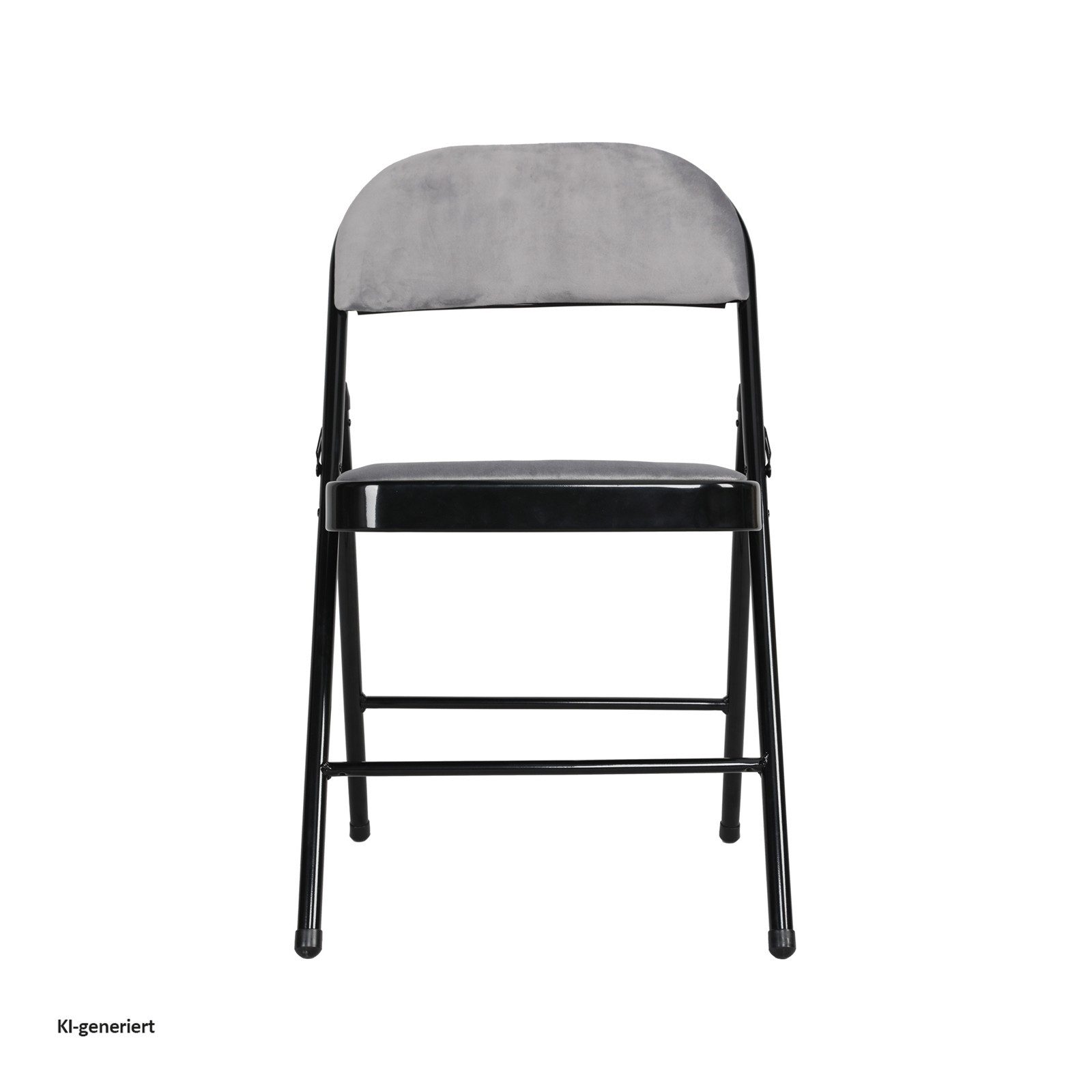 HTI-Living Klappstuhl Klappstuhl Wedigo Velvet Grau 2er-Set (Set, 2 St), Gästestuhl Familienfeiern Firmenveranstaltungen