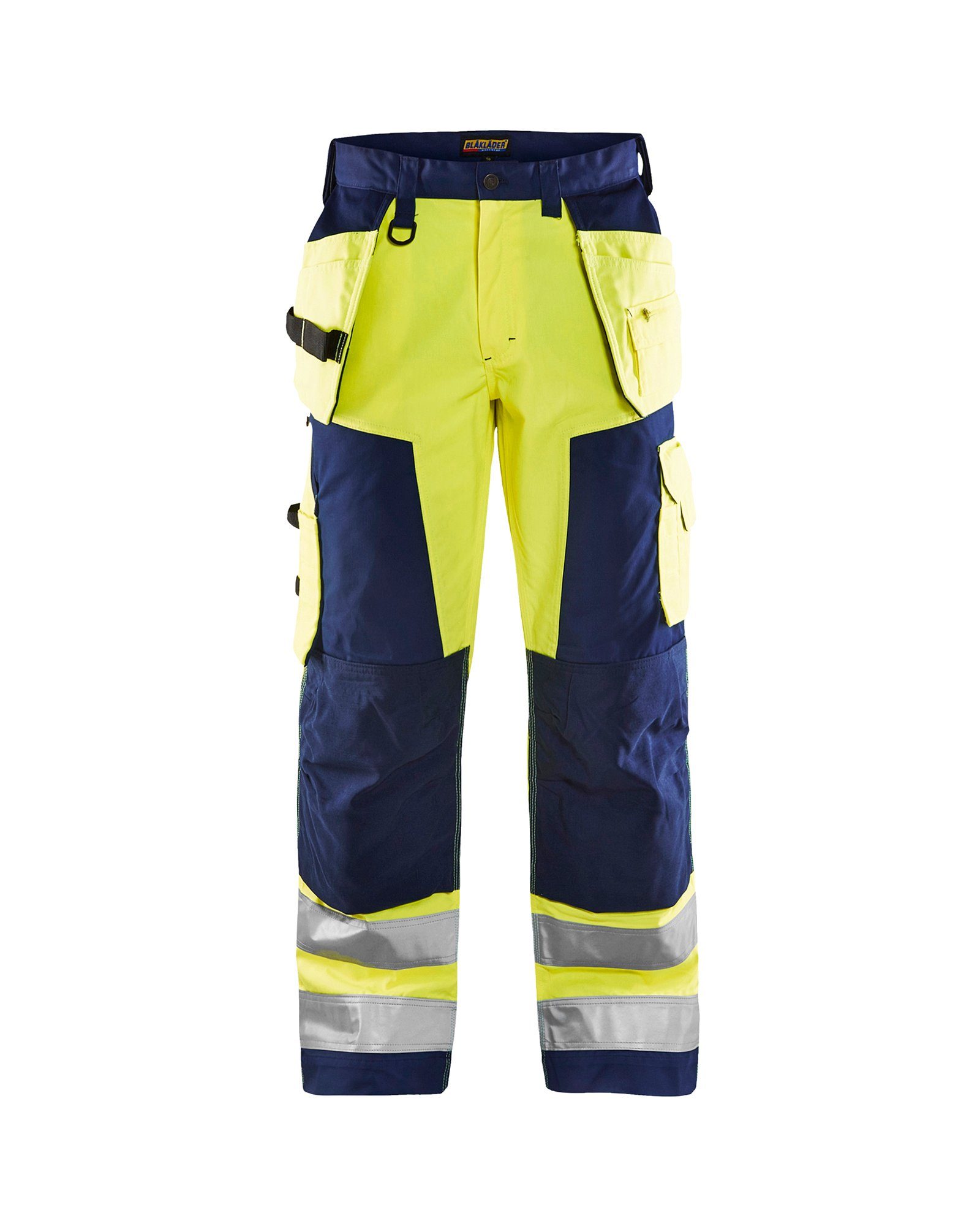 High Arbeitshose Handwerker BLÅKLADER (1-tlg) Vis gelb/marineblau Arbeitsbundhose
