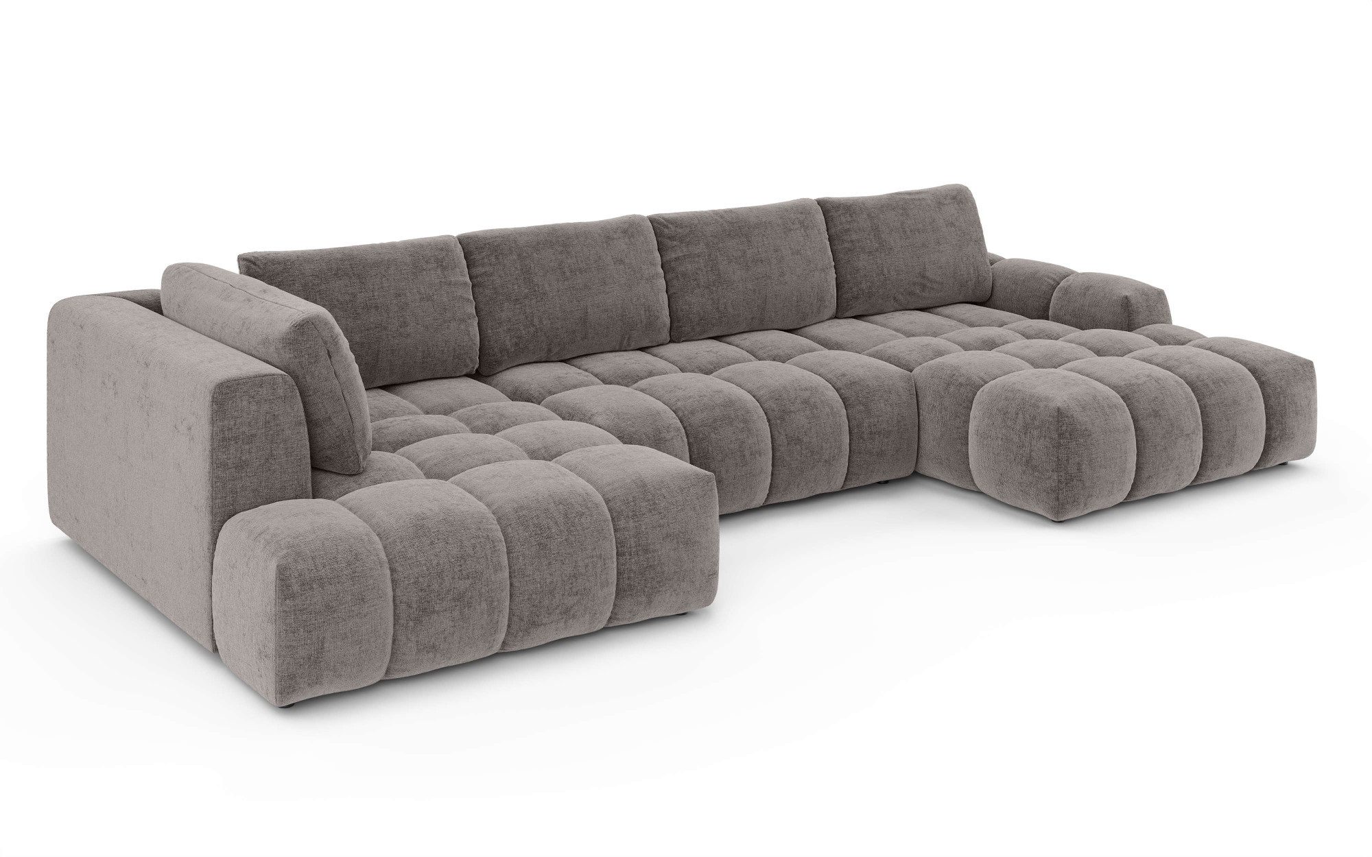 OTTO home Wohnlandschaft AZITA U-Form, Breite 363 cm - OTTO. Verlässliche Qualität., wahlweise als Schlafsofa mit Bettkasten, Bubble-Optik – Bild 5 von 5