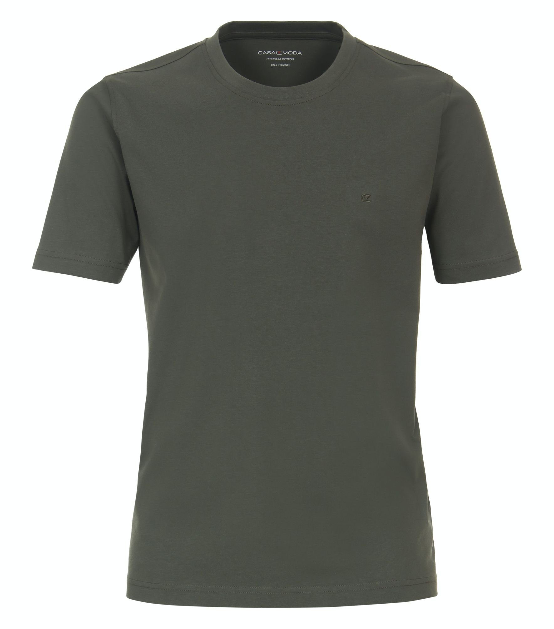 CASAMODA T-Shirt T-Shirt Grün unifarben (301) 004200