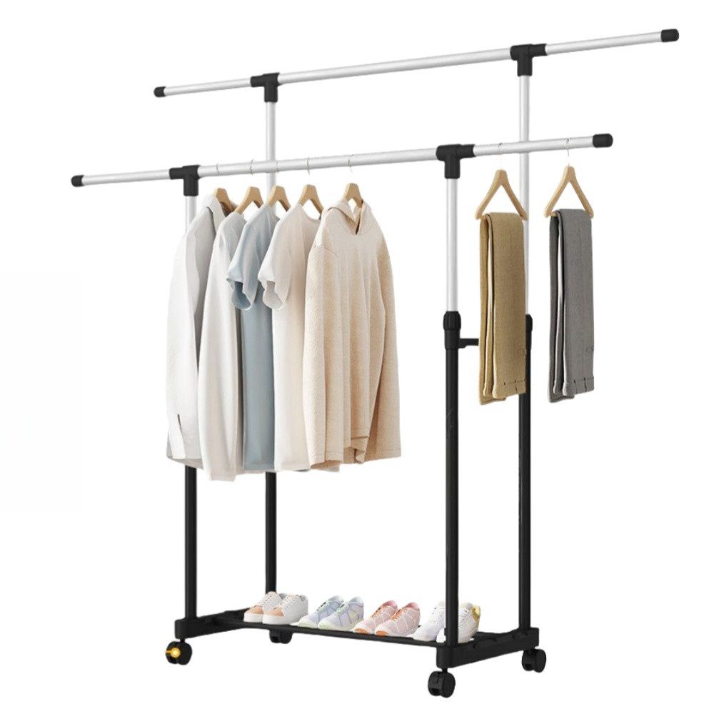 PFCTART Kleiderständer Verstellbarer und ausziehbarer Doppelstab-Kleiderstä günstig online kaufen
