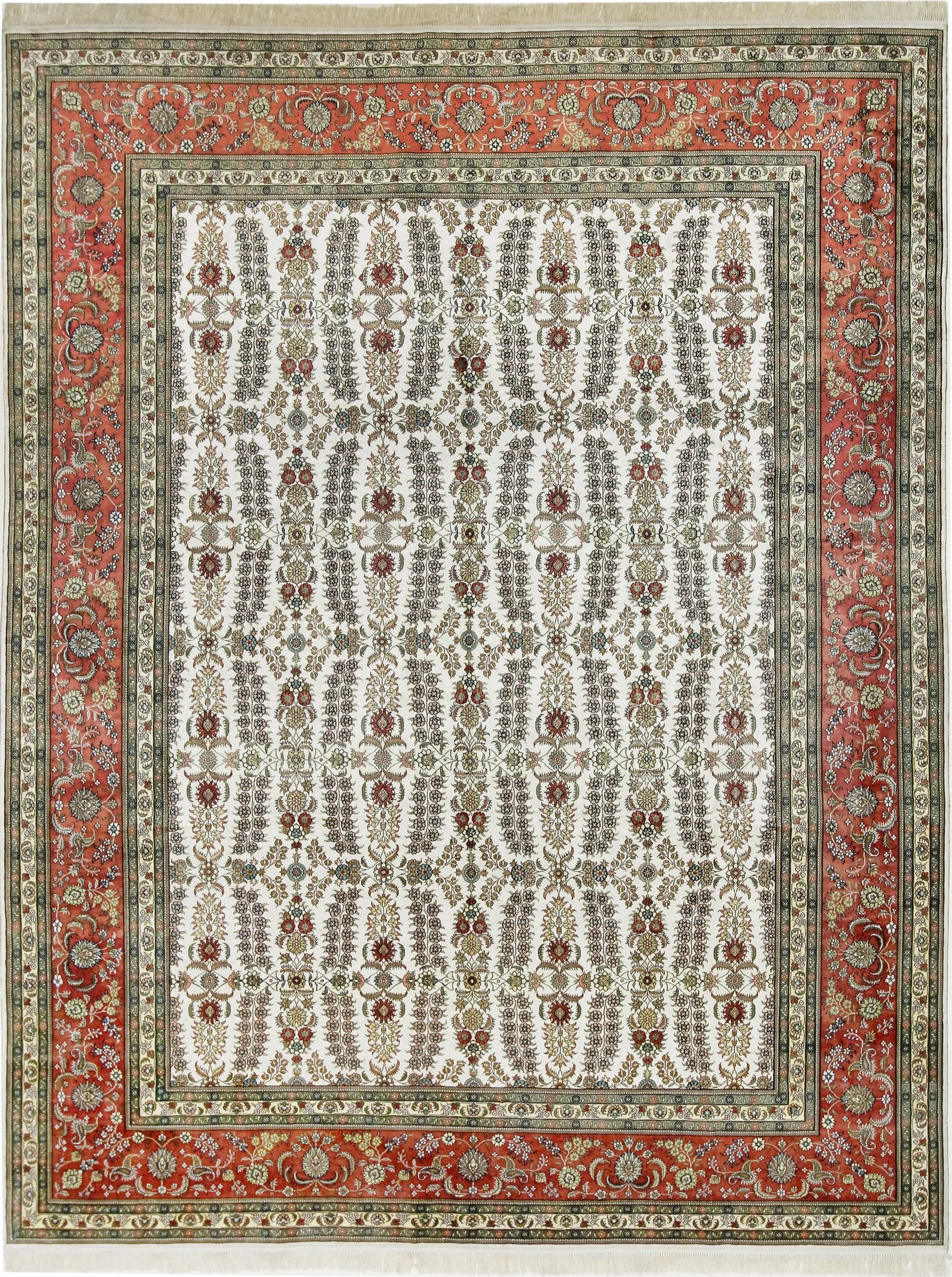 Nain Trading Seidenteppich Hereke Seide 274x365 Handgeknüpfter Orientteppich, rechteckig, Höhe: 5 mm