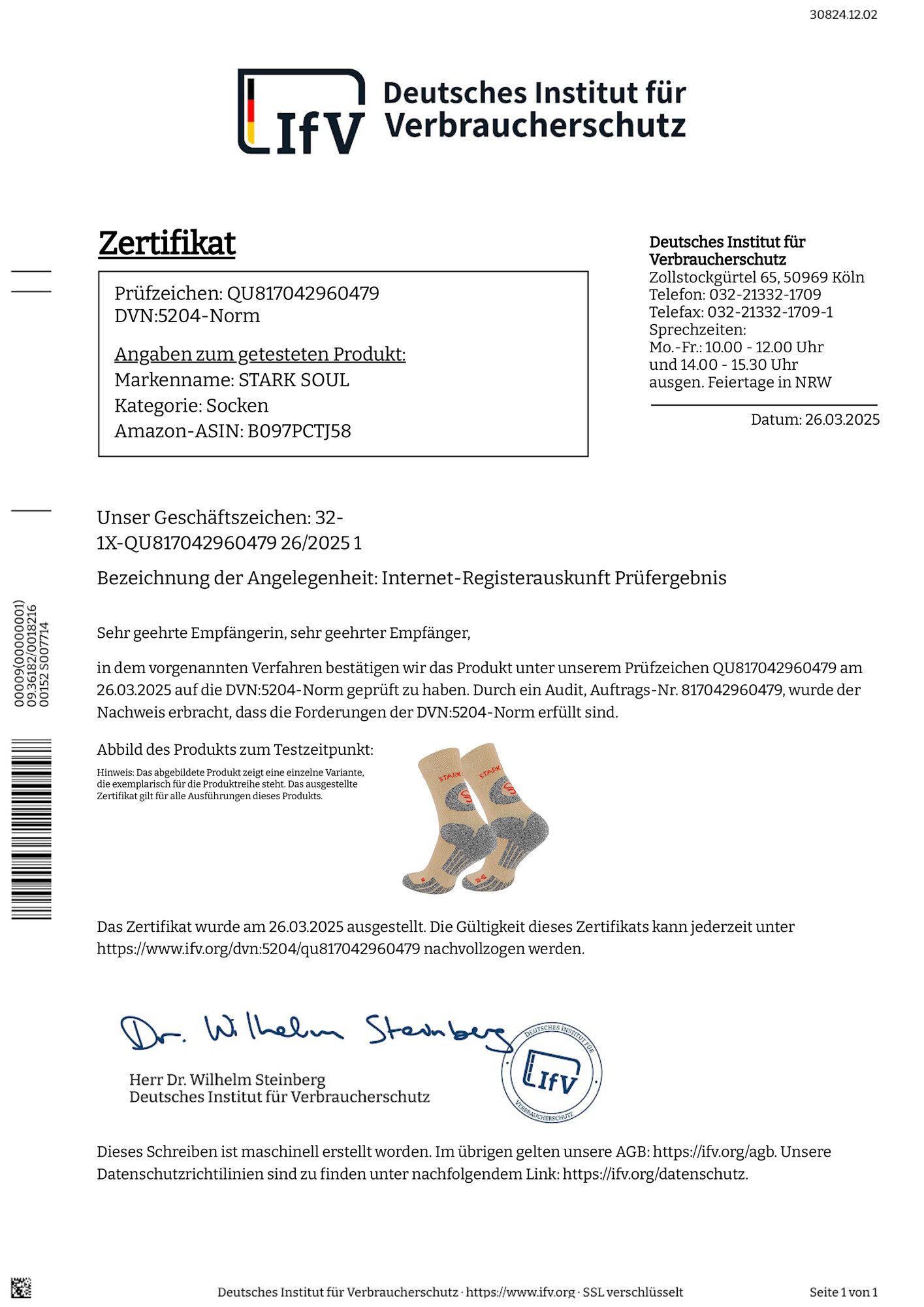 Stark Soul® Wandersocken 2 Paar Wandersocken, Trekking Outdoor Socken - Hiking (2 Paar) eingewebtes Logo