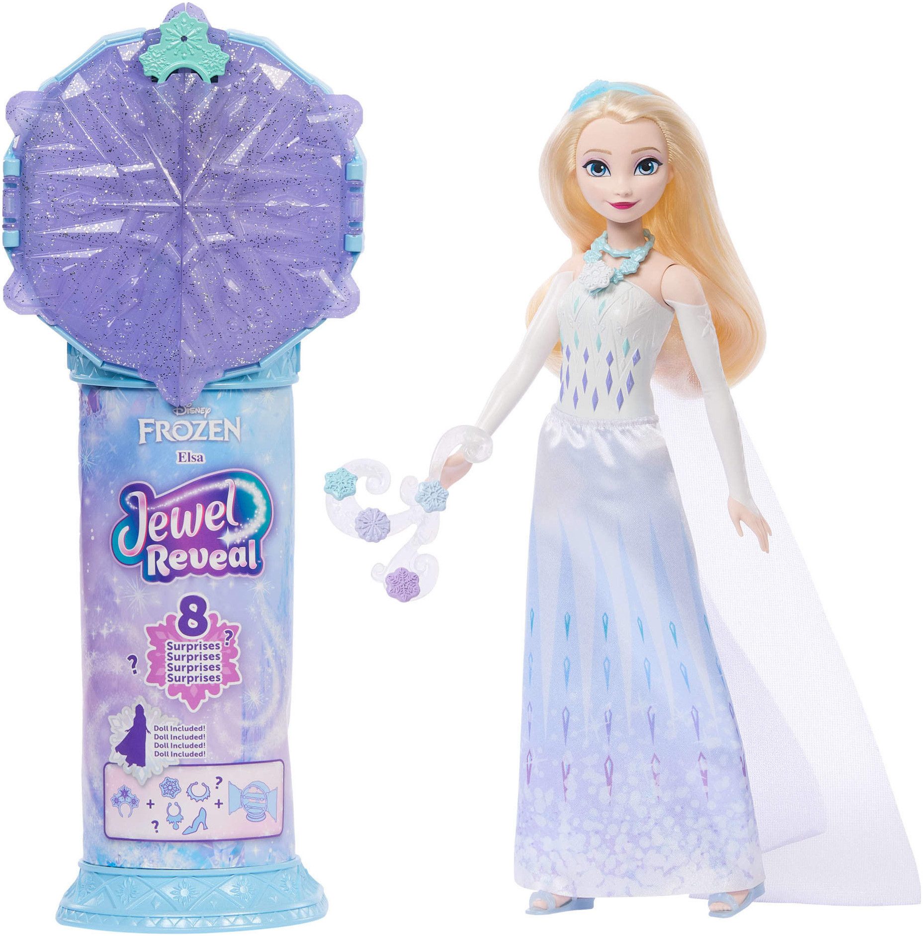 Mattel® Anziehpuppe Disney Die Eiskönigin, Juwel Reveal Elsa