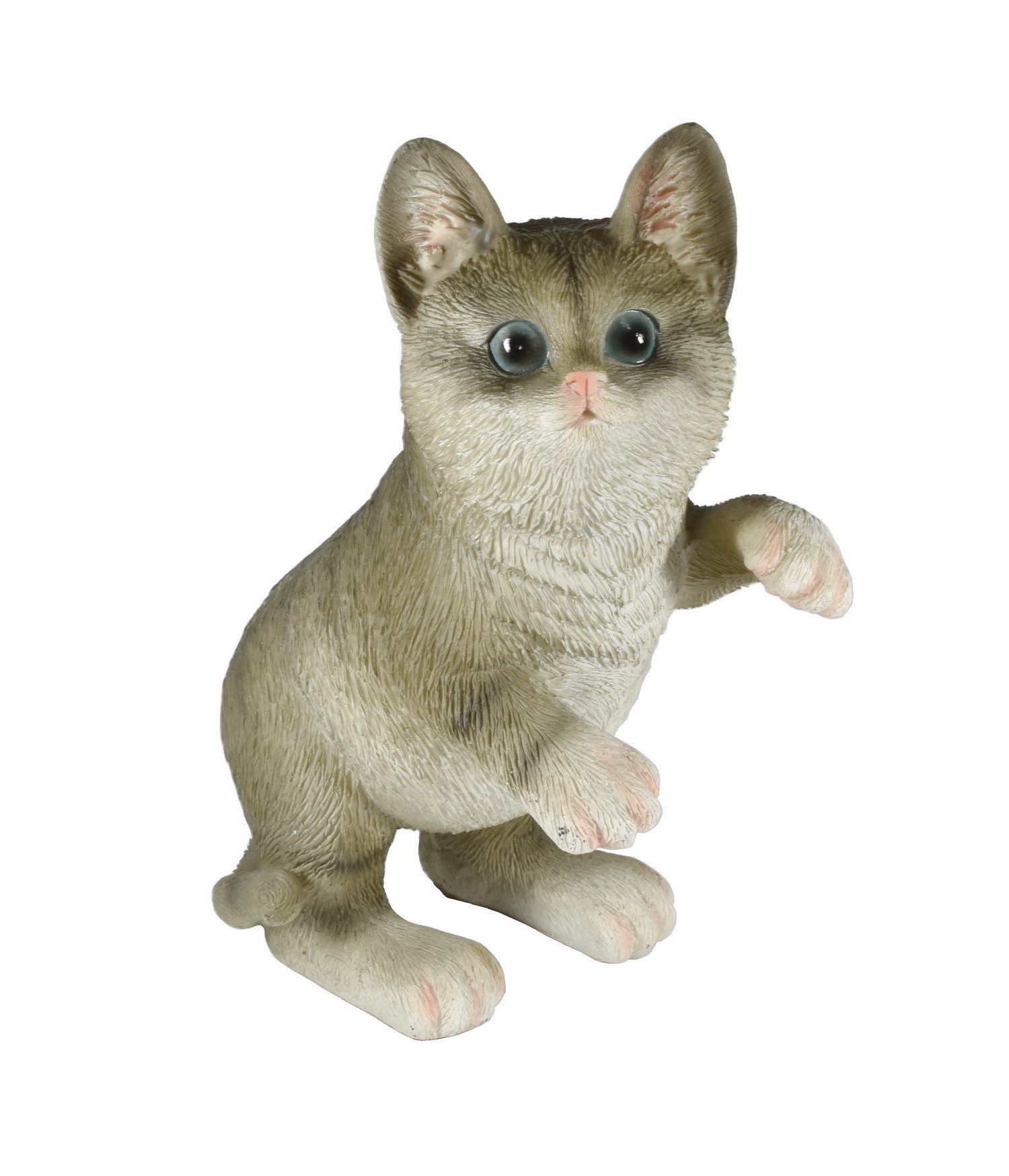 Kaufhaus le petit Tierfigur Katze Deko Garten Tier Katzen Figur Skulptur Paar Kind Baby Statue, Dekofigur Dekoskulptur Dekoobjekt aus Polyresin (Kunststein)