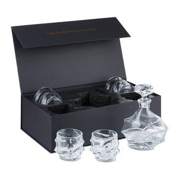 relaxdays Gläser-Set Whisky Set 5-teilig, Glas