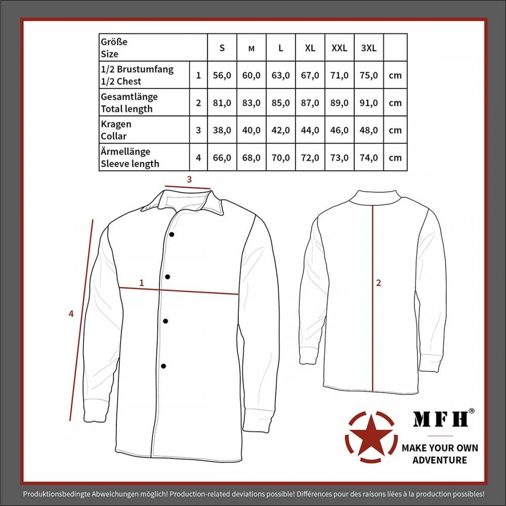 FoxOutdoor Flanellhemd FoxOutdoor Holzfällerhemd, oliv-schwarz, kariert - M