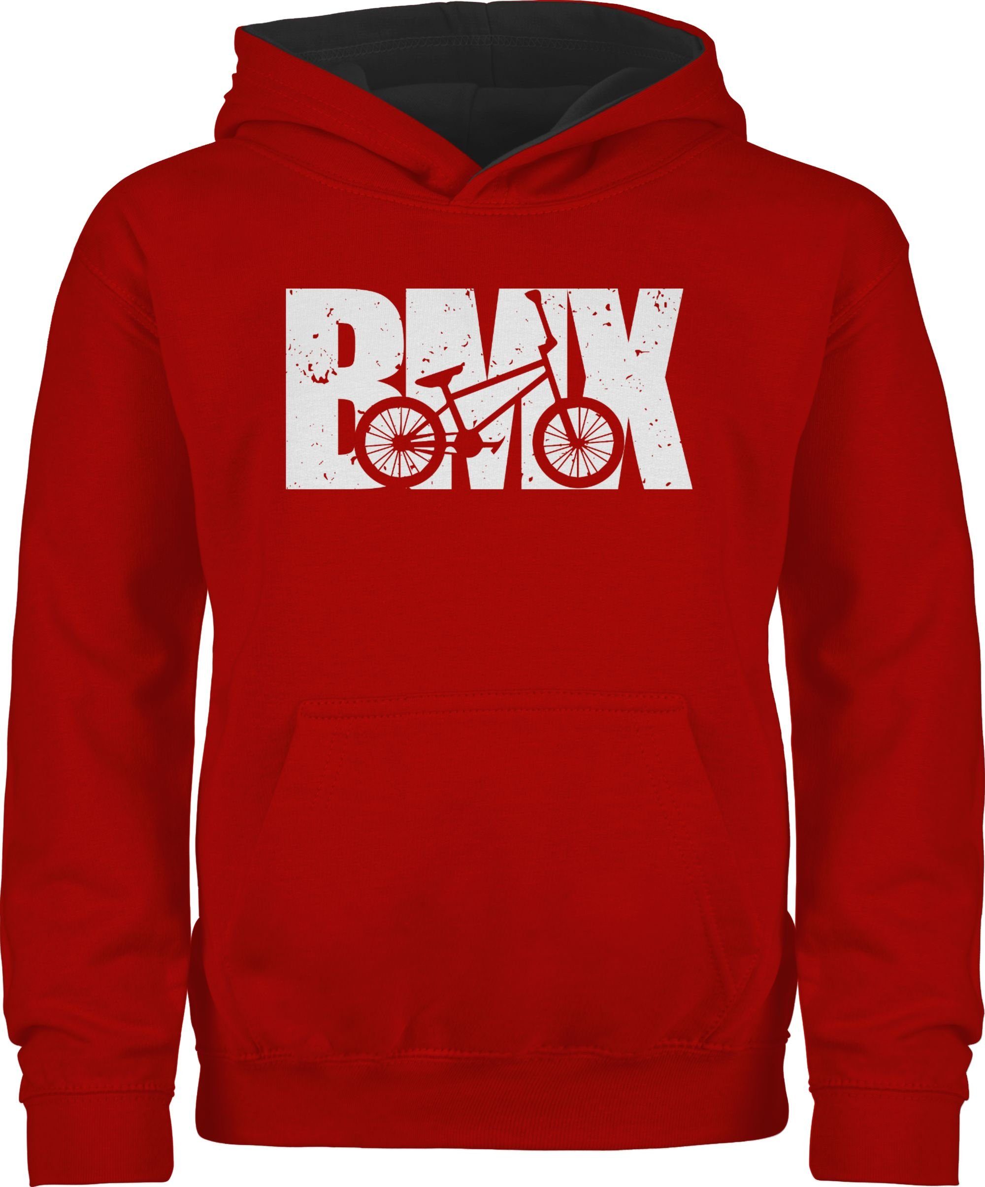 Hoodie Bmx Fahrrad weiß