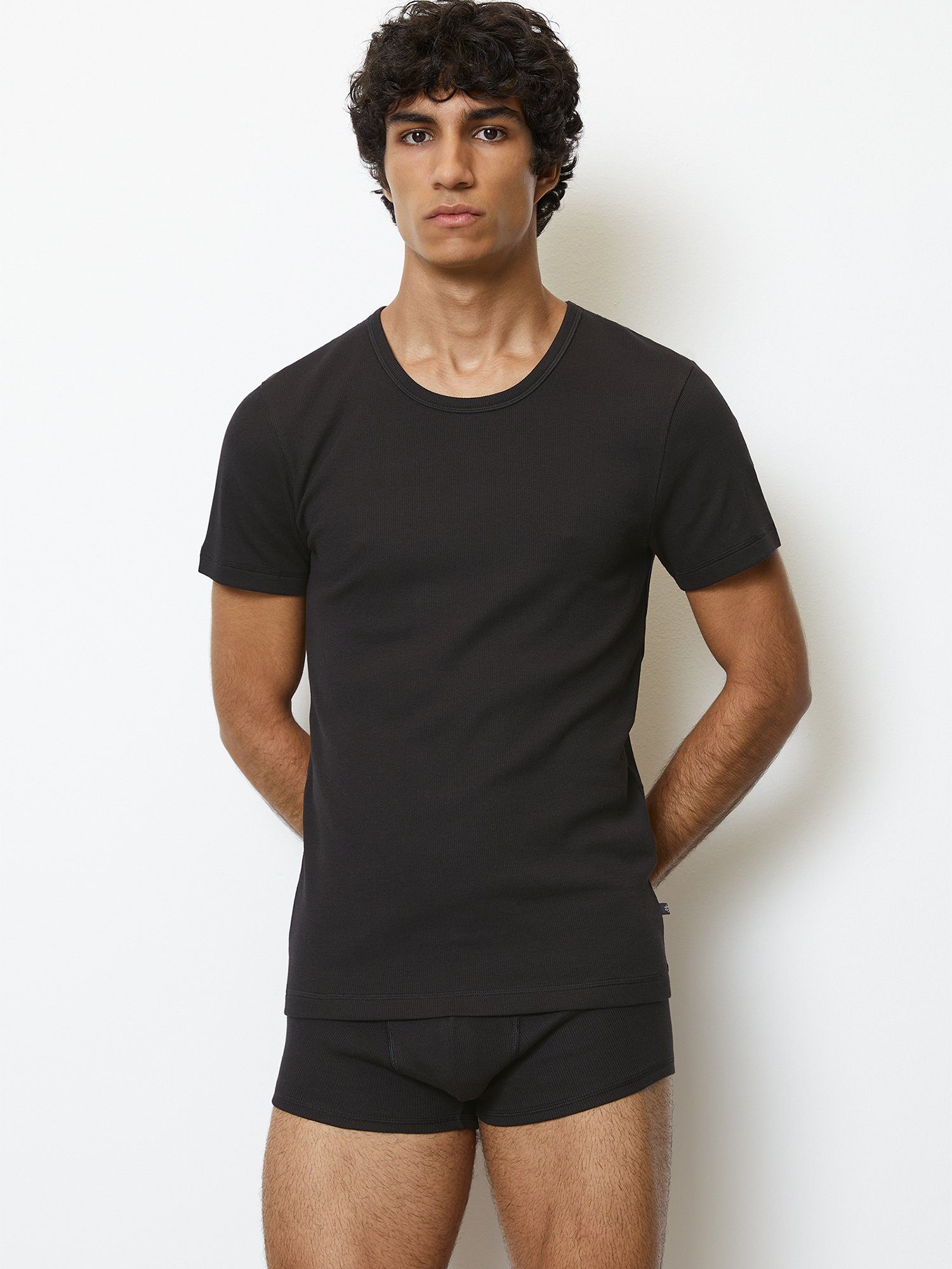 Marc O'Polo T-Shirt Iconic Rib (2-tlg) unterziehshirt unterhemd kurzarm