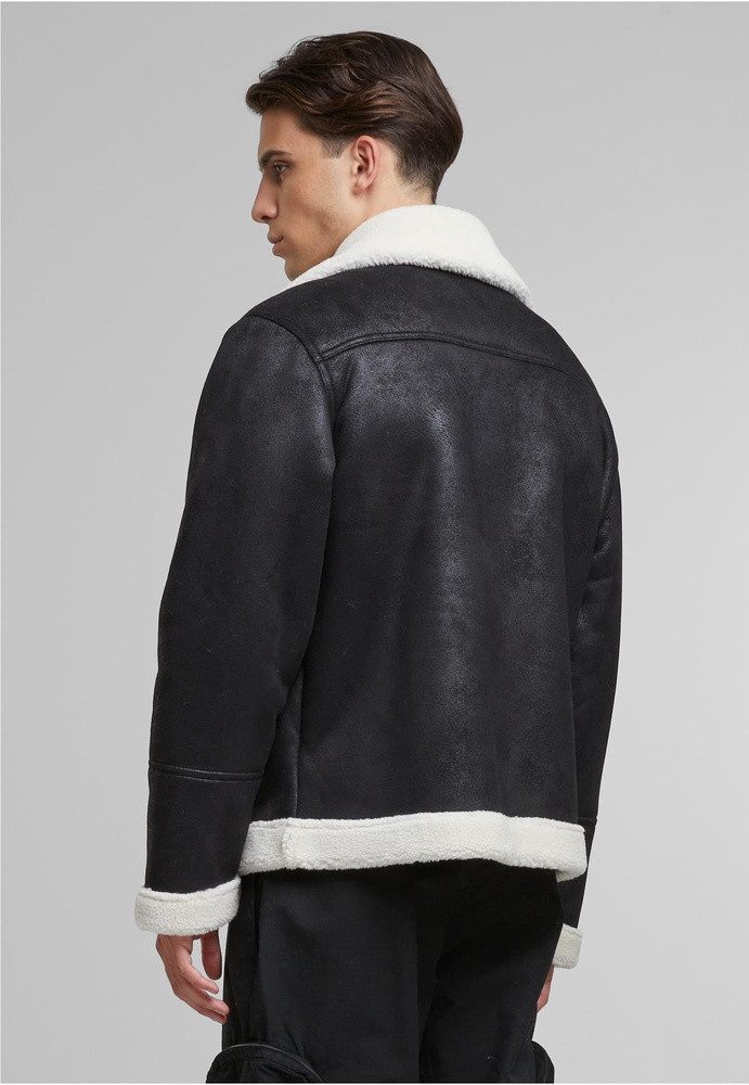 URBAN CLASSICS Lederjacke Shearling Biker Jacket günstig online kaufen