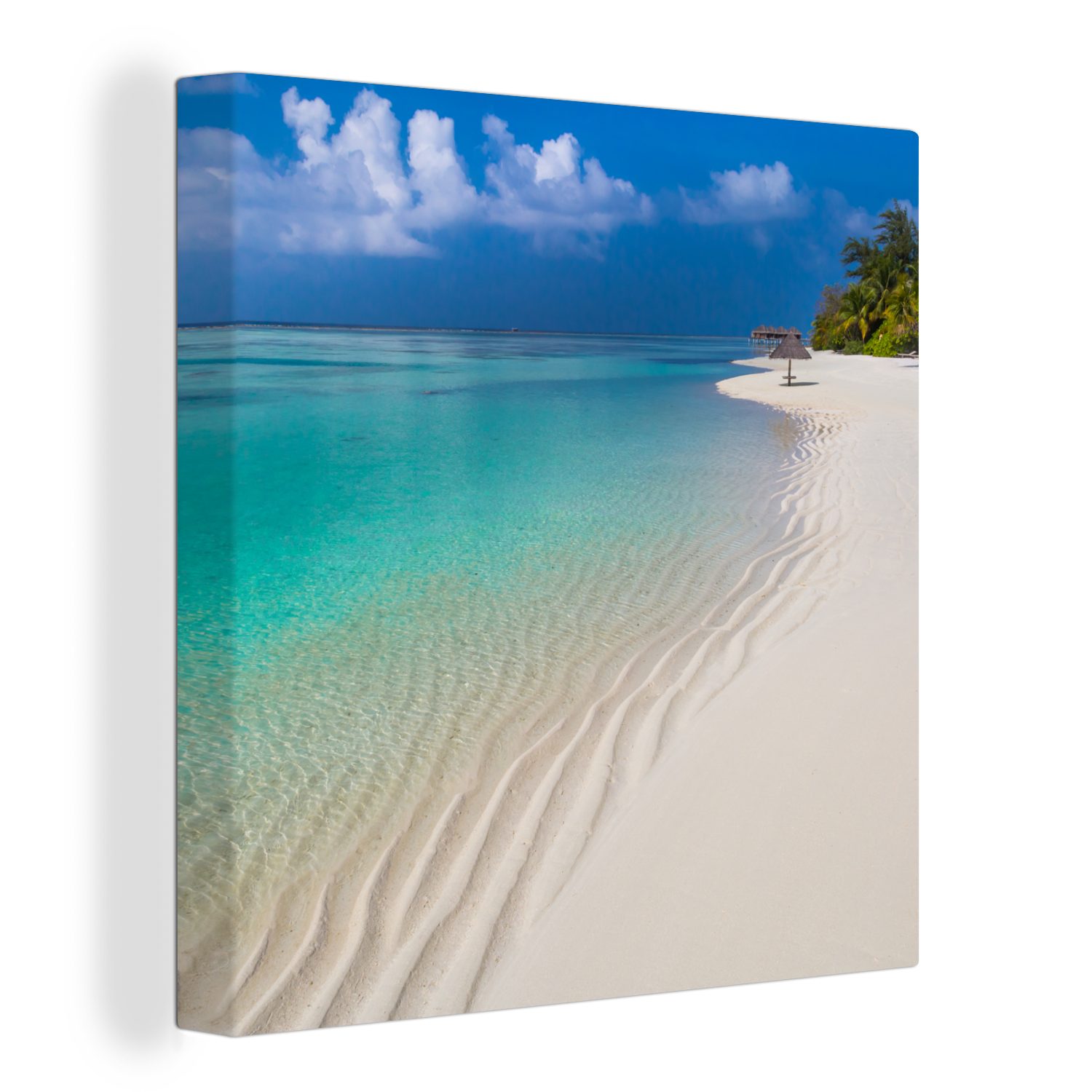 OneMillionCanvasses® Leinwandbild Meer - Strand - Sommer, (1 St), Leinwand Bilder für Wohnzimmer Schlafzimmer | Leinwandbilder