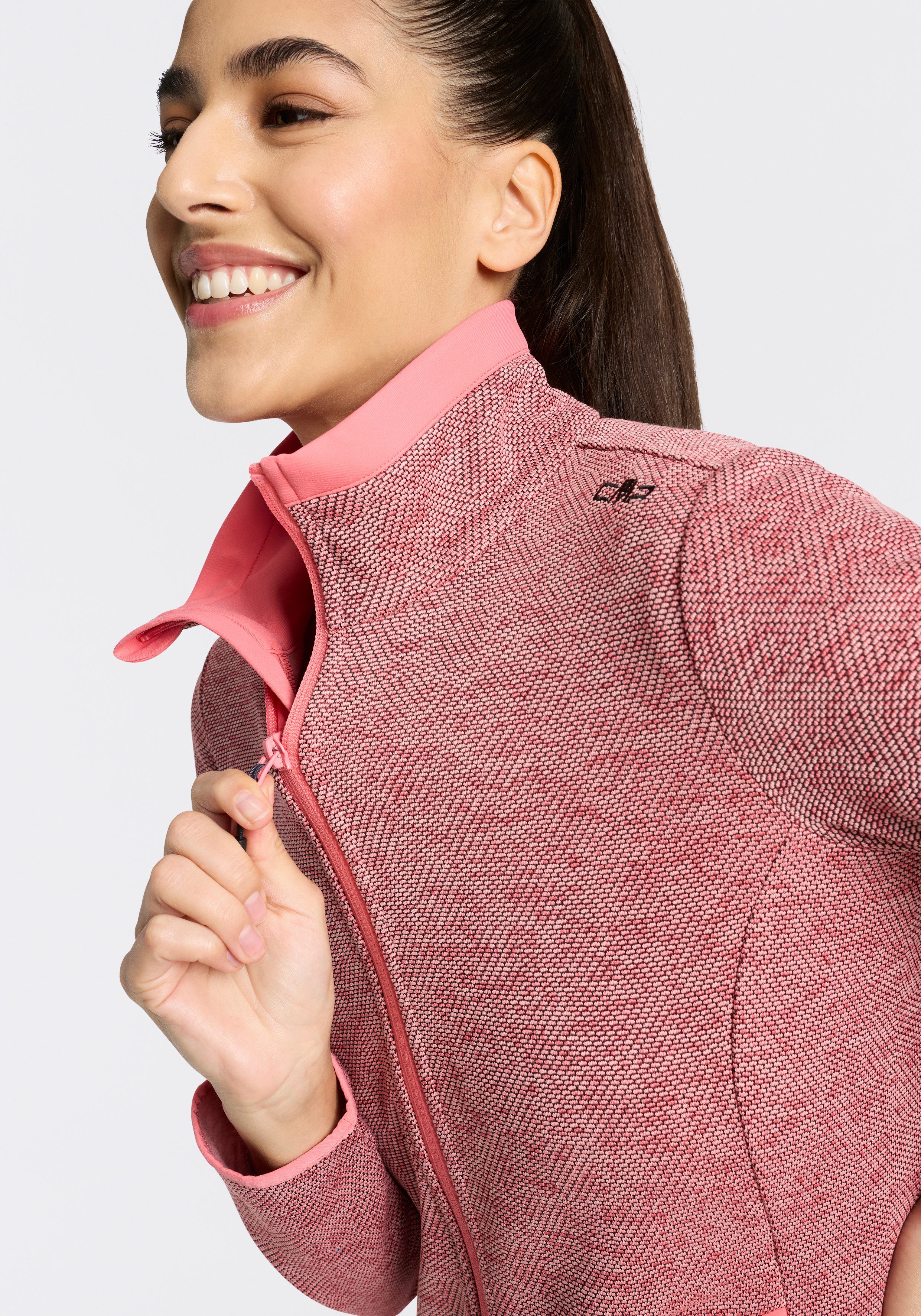 CMP Strickfleecejacke sportlicher Stil, Übergangsjacke für Erwachsene