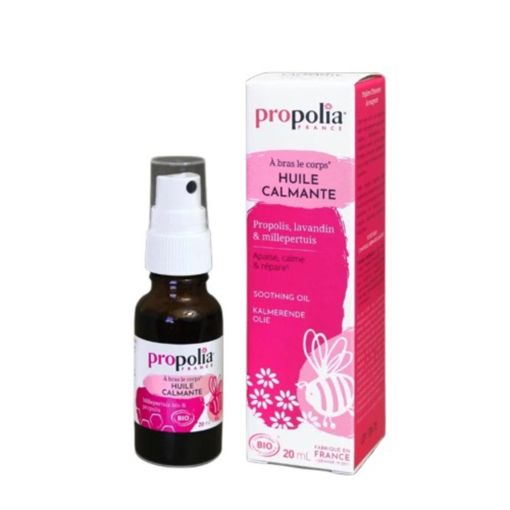 propolia Körperöl Beruhigendes Hautöl mit Propolis & Johanniskraut für empfindliche Haut, 1-tlg., Natürliches Bio Hautpflegeöl gegen Rötungen, Ausschlag & Irritationen