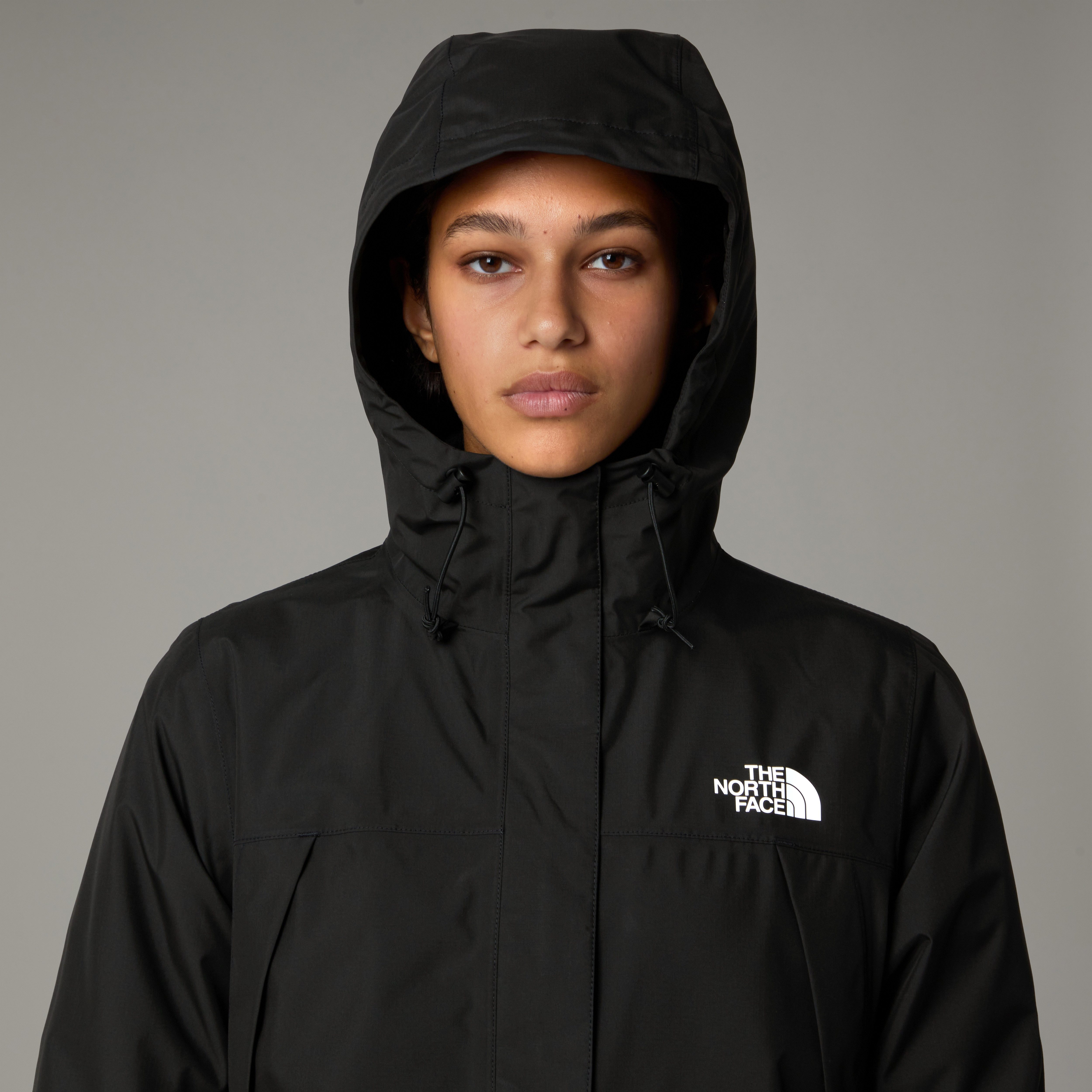 The North Face Regenmantel Antora Regenparka für Damen mit DryVent™-Technologie, dreiteilige, verstellbare Kapuze