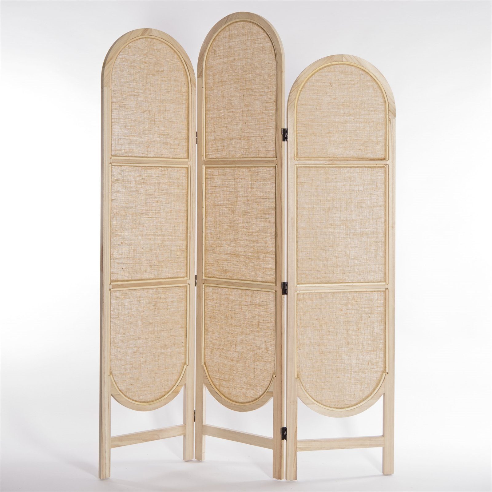 CREEDWOOD Paravent RAUMTEILER "ARCO", Leinen, 170 cm, Paravent, Sichtschutz günstig online kaufen