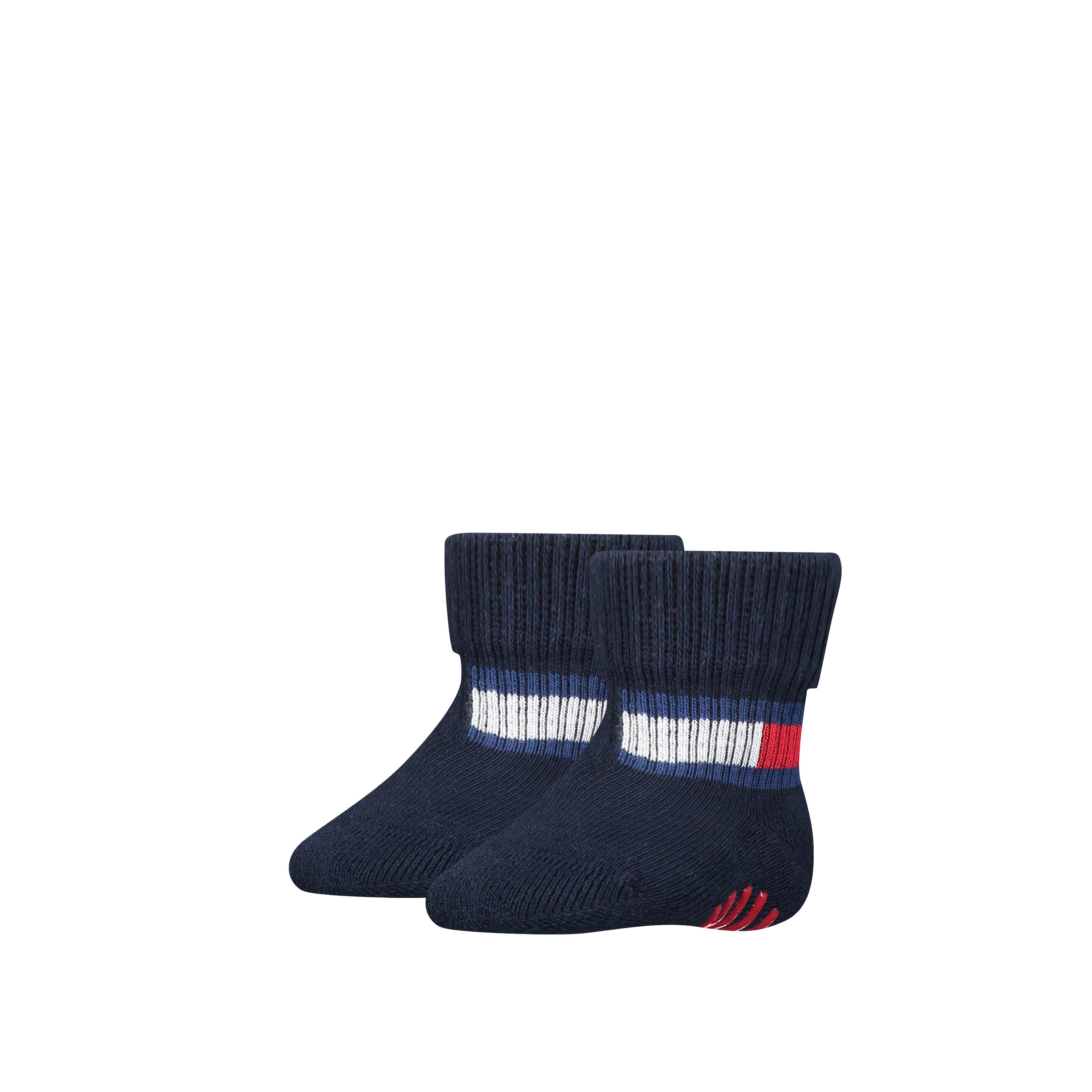 Tommy Hilfiger Socken TH BABY SOCK FLAG SOCK (2 Paar) mit Antirutsch-Noppen an der Fußsohle