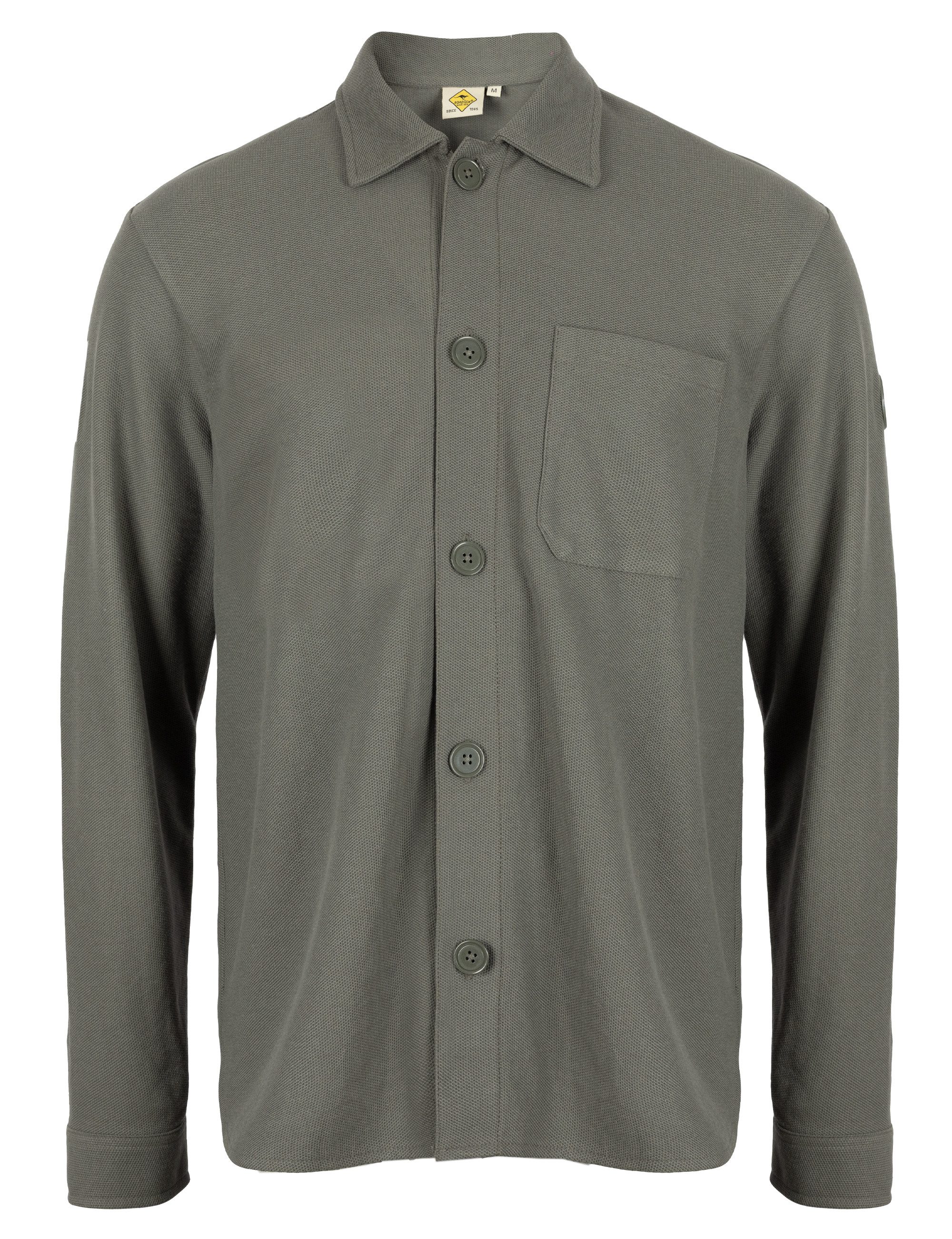 ROADSIGN australia Langarmhemd Urban Pique (1, 1-tlg., 1) Overshirt in Piqué-Struktur für stilvolle Herbstlagenlooks
